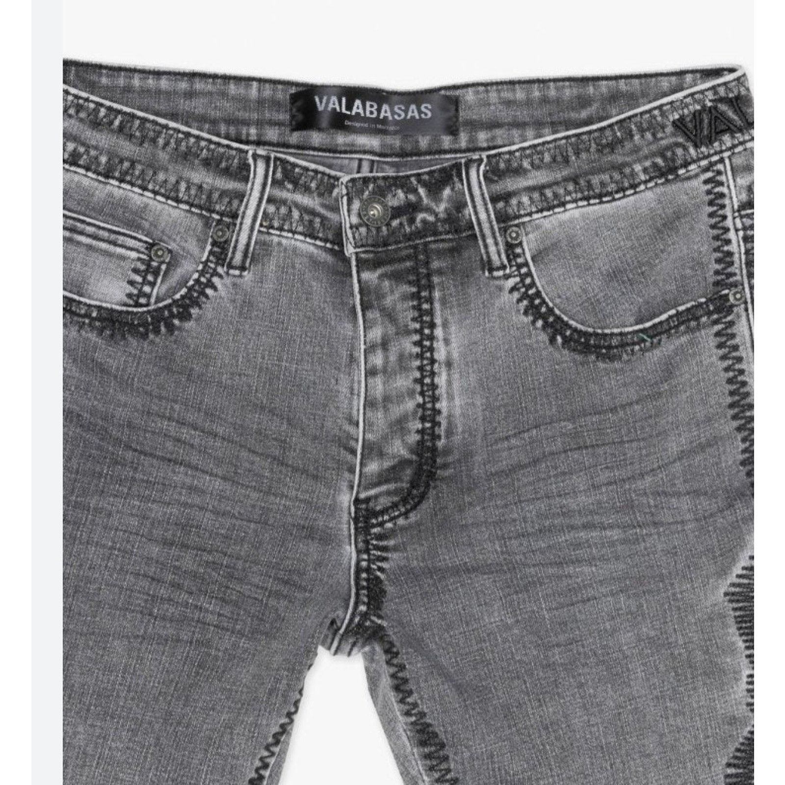 Valabasas Valabasas Spectral Stacked Flare Jeans Distressed Denim 32 Size US 32 / EU 48 - 4 Thumbnail