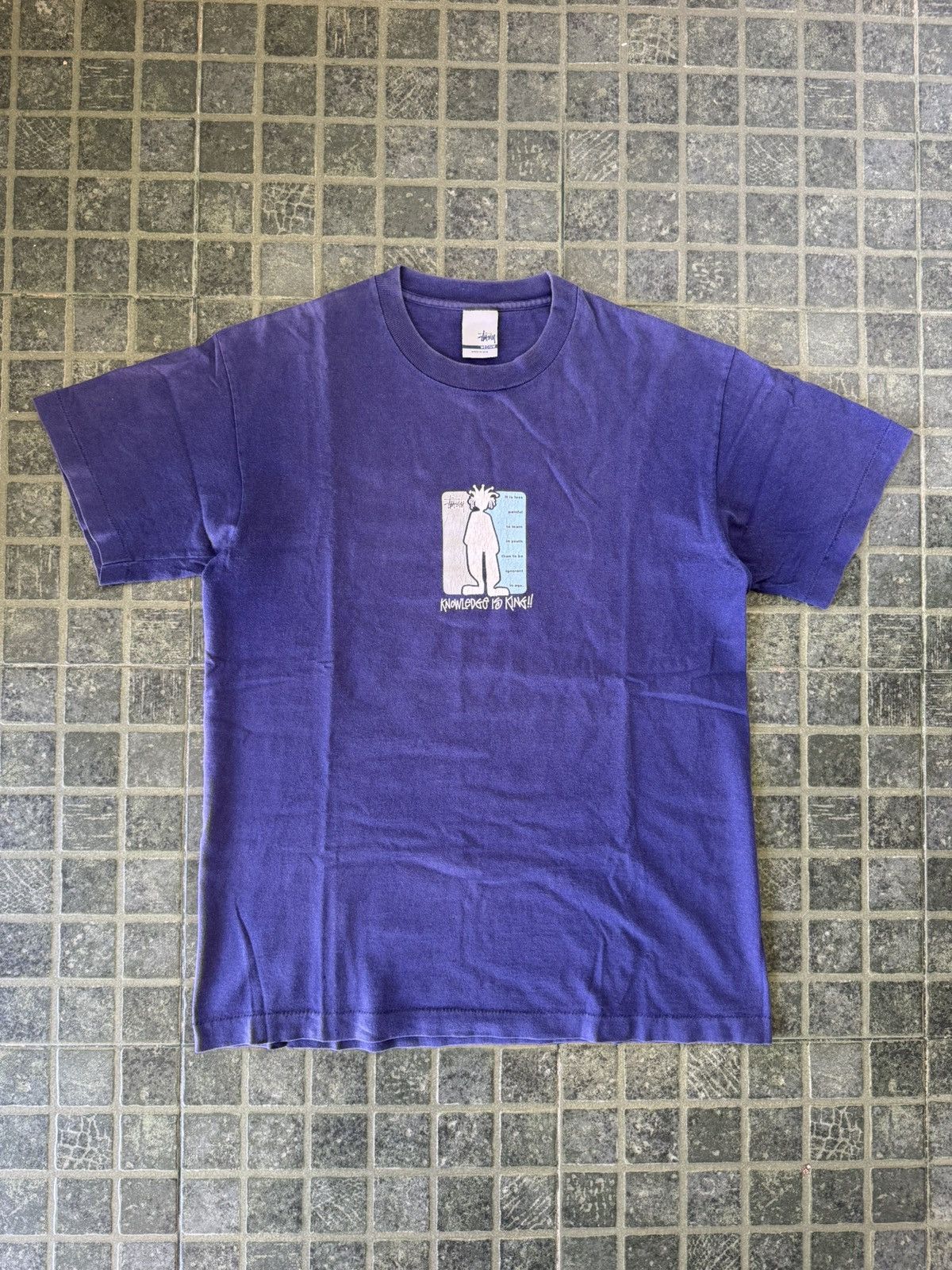 Stussy VINTAGE STUSSY KNOWLEDGE IS KING SIMPLE LOGO 🔥RARE🔥 Size US M / EU 48-50 / 2 - 1 Thumbnail