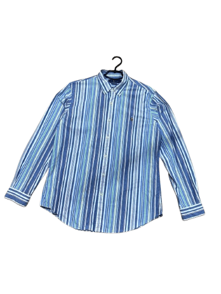 Polo Ralph Lauren Custom Fit Striped Button Up Shirt Size L