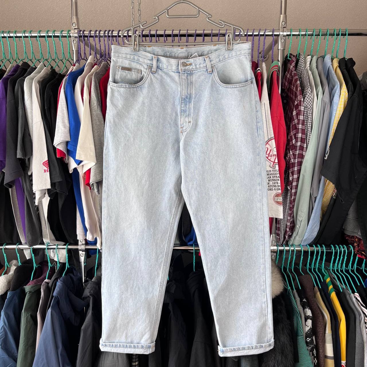 Calvin Klein × Vintage Vintage 90s Calvin Klein Blue Denim Jeans Pants Made in USA Size US 36 / EU 52 - 3 Thumbnail