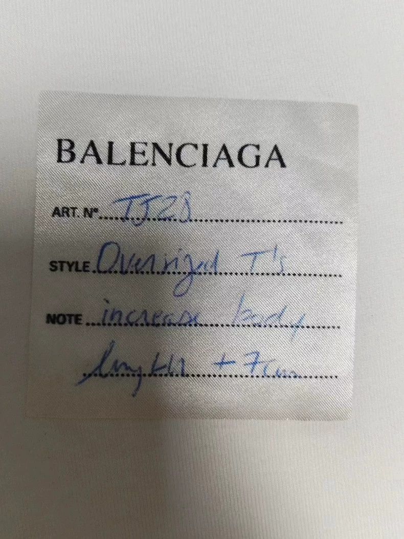 Balenciaga Balenciaga 24ss spring white post-it notes short sleeves 25 Size US M / EU 48-50 / 2 - 3 Thumbnail