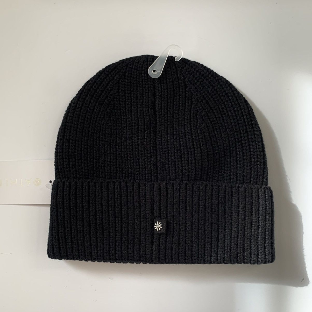 Athleta Athleta wool cotton thick knit beanie all black Size ONE SIZE - 11 Thumbnail