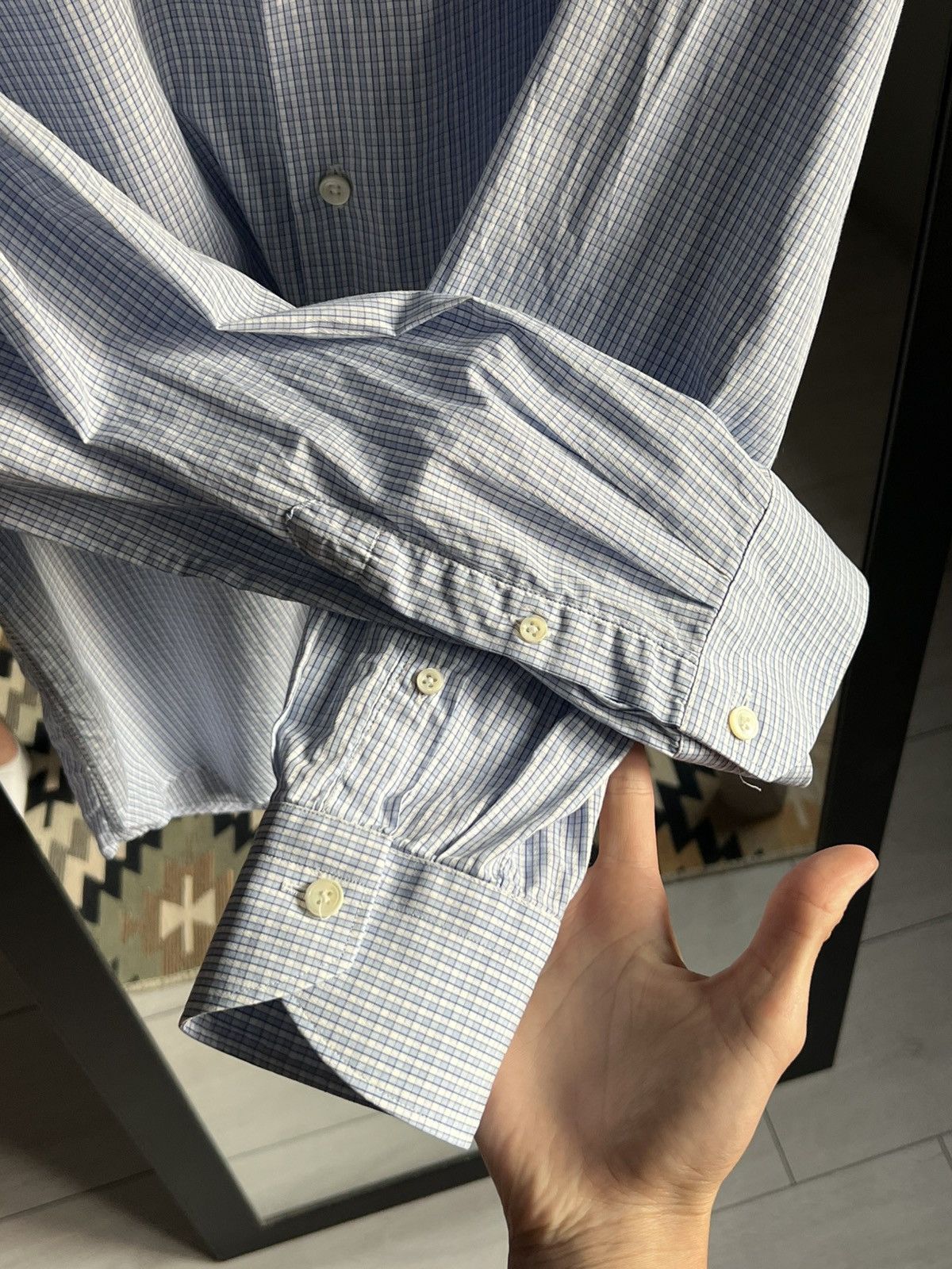 Canali Canali Luxury Cotton Button Up Shirt Size US XL / EU 56 / 4 - 3 Thumbnail
