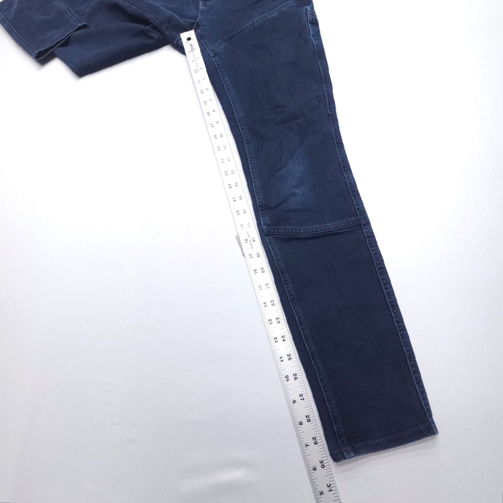 Denime Kuhl Indigo Dye Denim Jeans Danzr Performance Womens 28 x 30 Low Rise Dark Wash Skinny Stretch Denim Jeans Women's Blue 90s Theme Men/Boys/Girls? Size 28" / US 6 / IT 42 - 5 Thumbnail