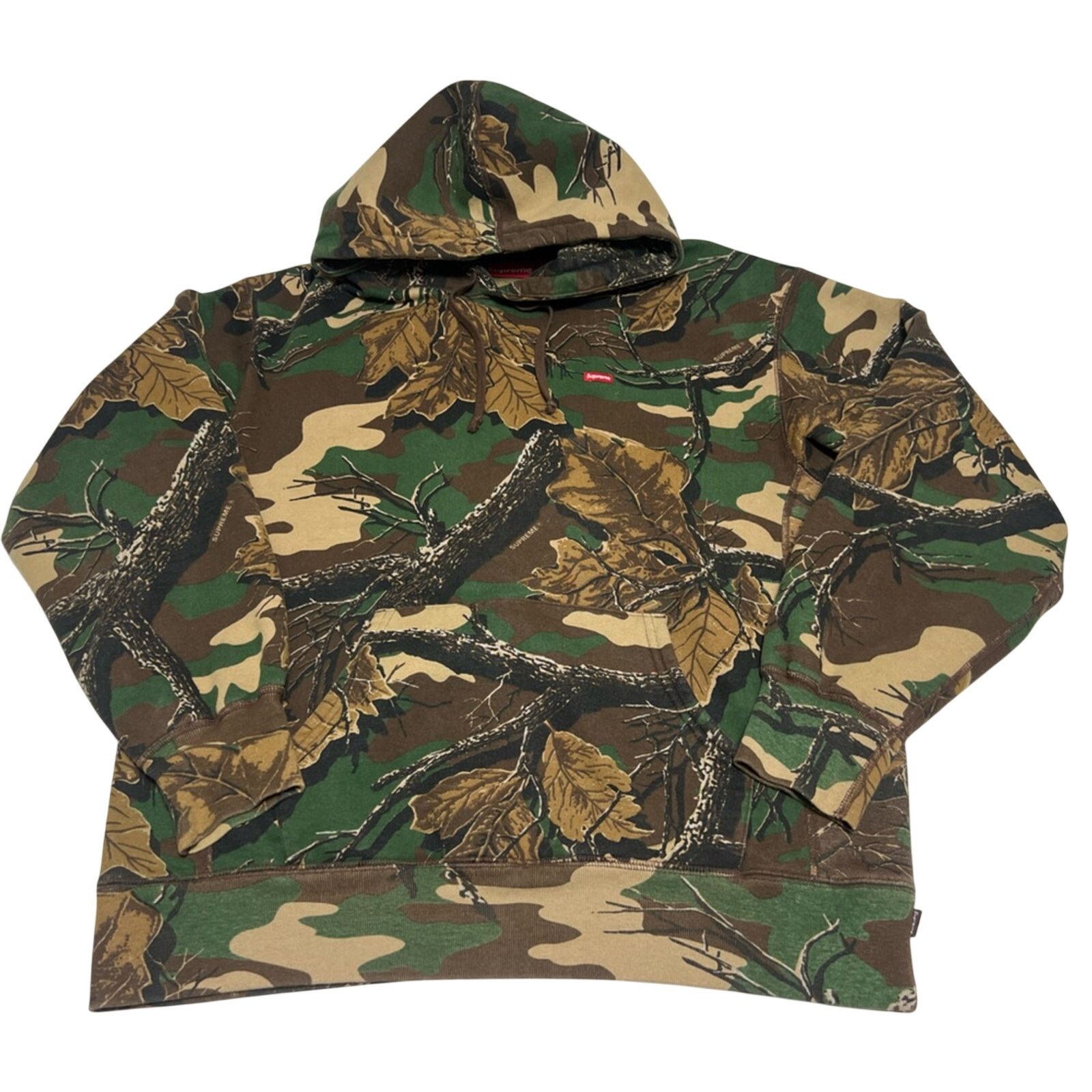 Supreme Supreme SS21 Small Box Logo Tiger stripe Camo Hoodie L 