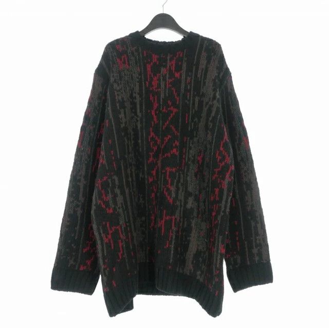 Yohji Yamamoto YOHJI YAMAMOTO POUR HOMME 23AW DESIGN ROUND NECK KNIT Size US L / EU 52-54 / 3 - 1 Thumbnail