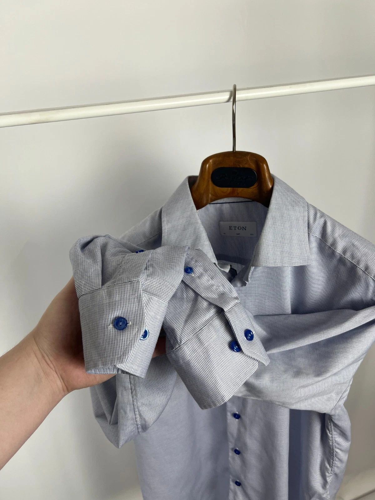 Eton Eton Men's Button Up Long Sleeve Micro Polka Dot Size US L / EU 52-54 / 3 - 5 Thumbnail
