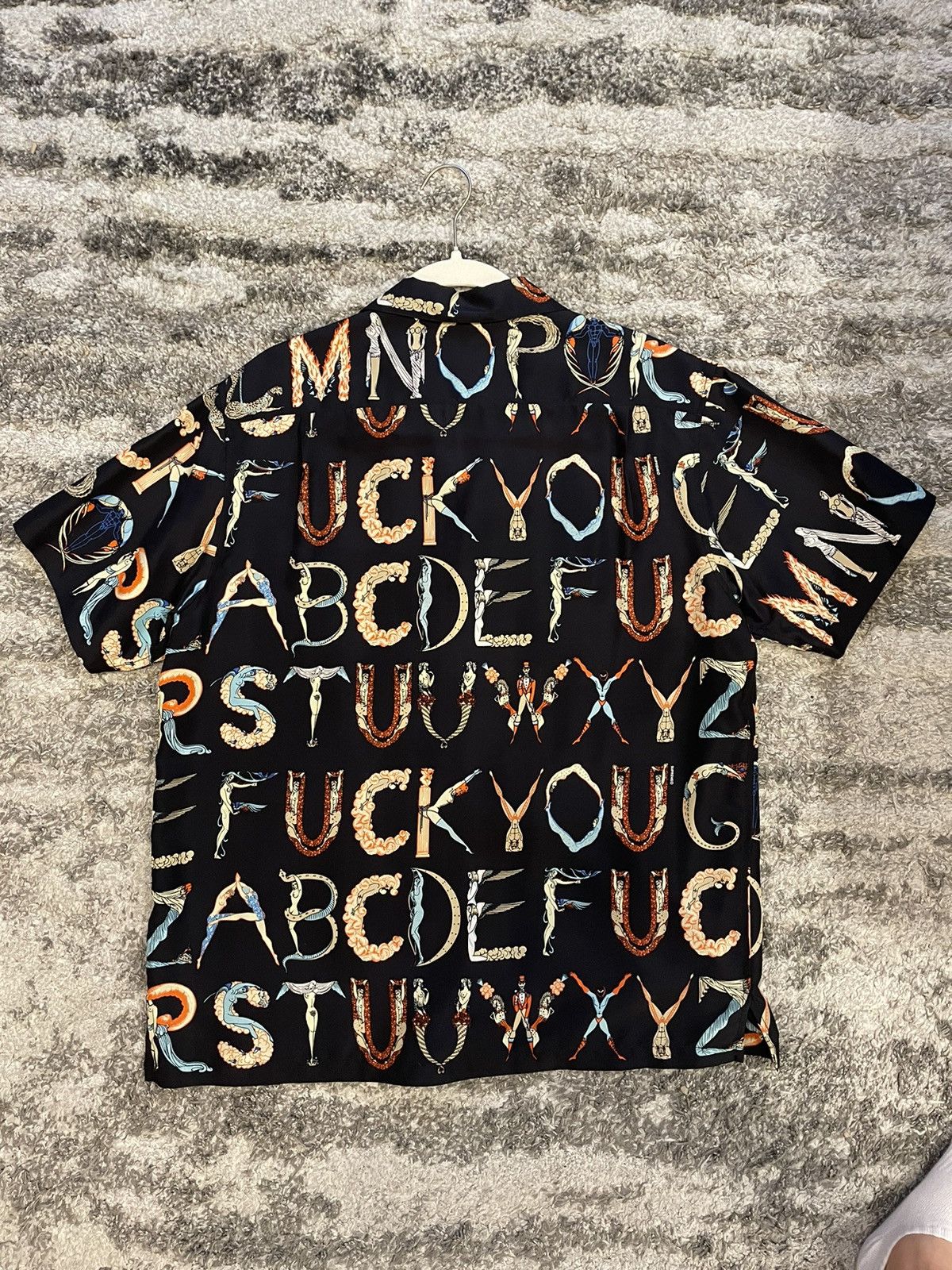 Supreme Supreme alphabet silk shirt | Grailed