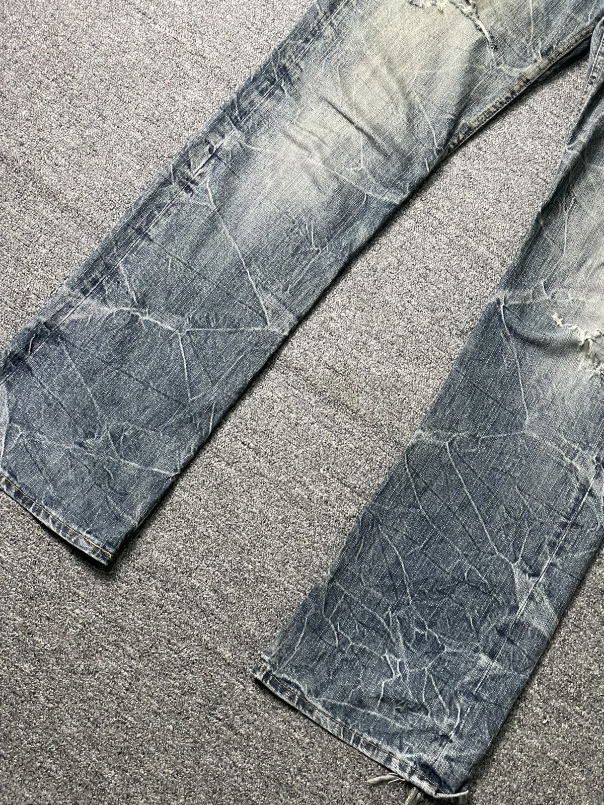 Japanese Brand × Vintage Japanese Brand Eternal Embroidered Grunge Jeans (101) Size US 33 - 2 Thumbnail
