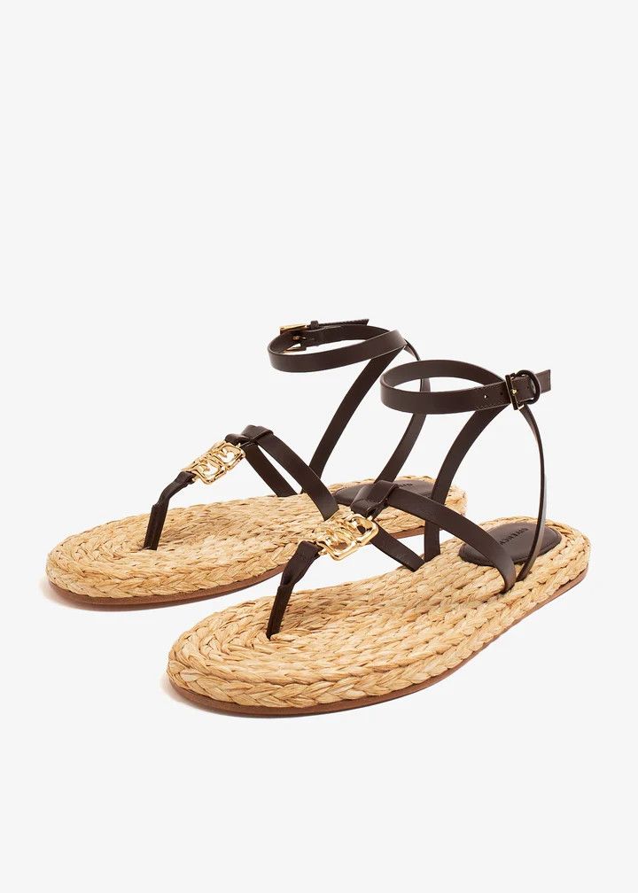 Givenchy o1n1vont0326 4G Liquid Flat Sandals in Brown Size US 6 / IT 36 - 4 Thumbnail