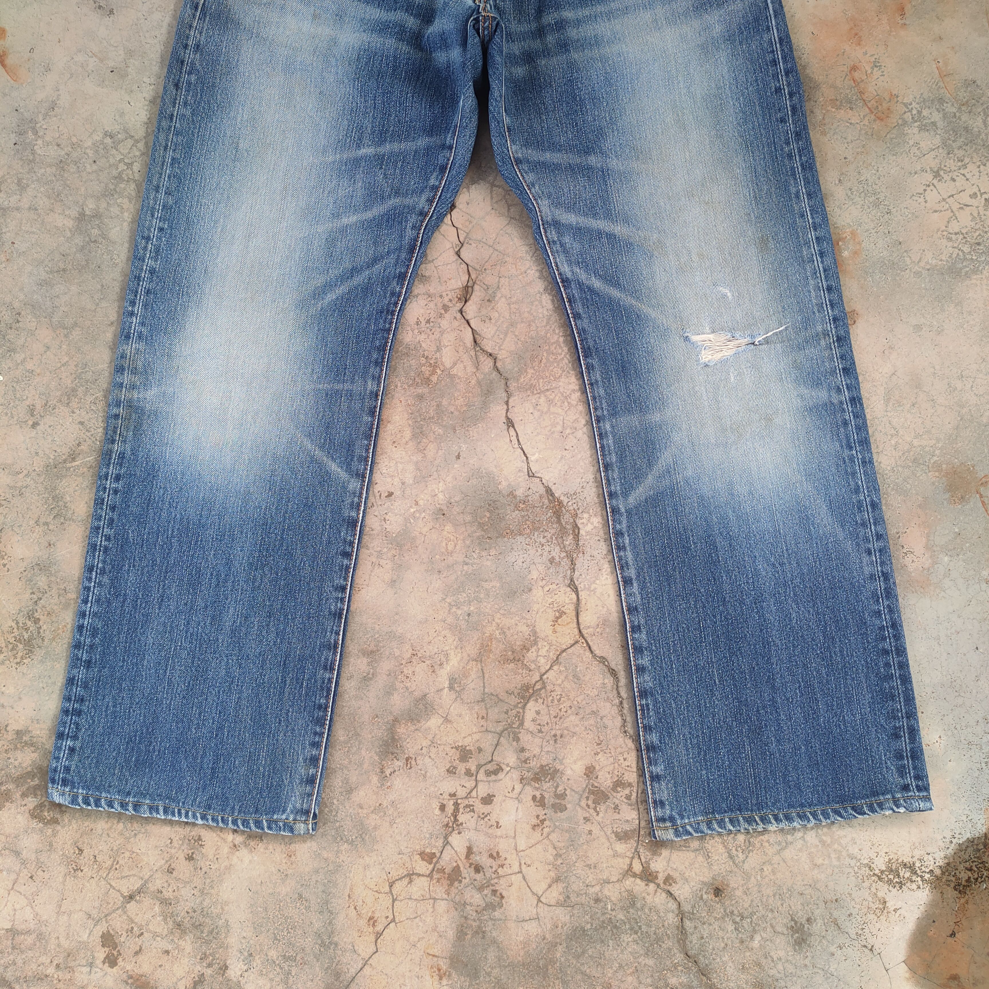 Edwin × Vintage W33 VINTAGE EDWIN XV FADED DISTRESSED JEAN PANTS Size US 33 - 4 Thumbnail