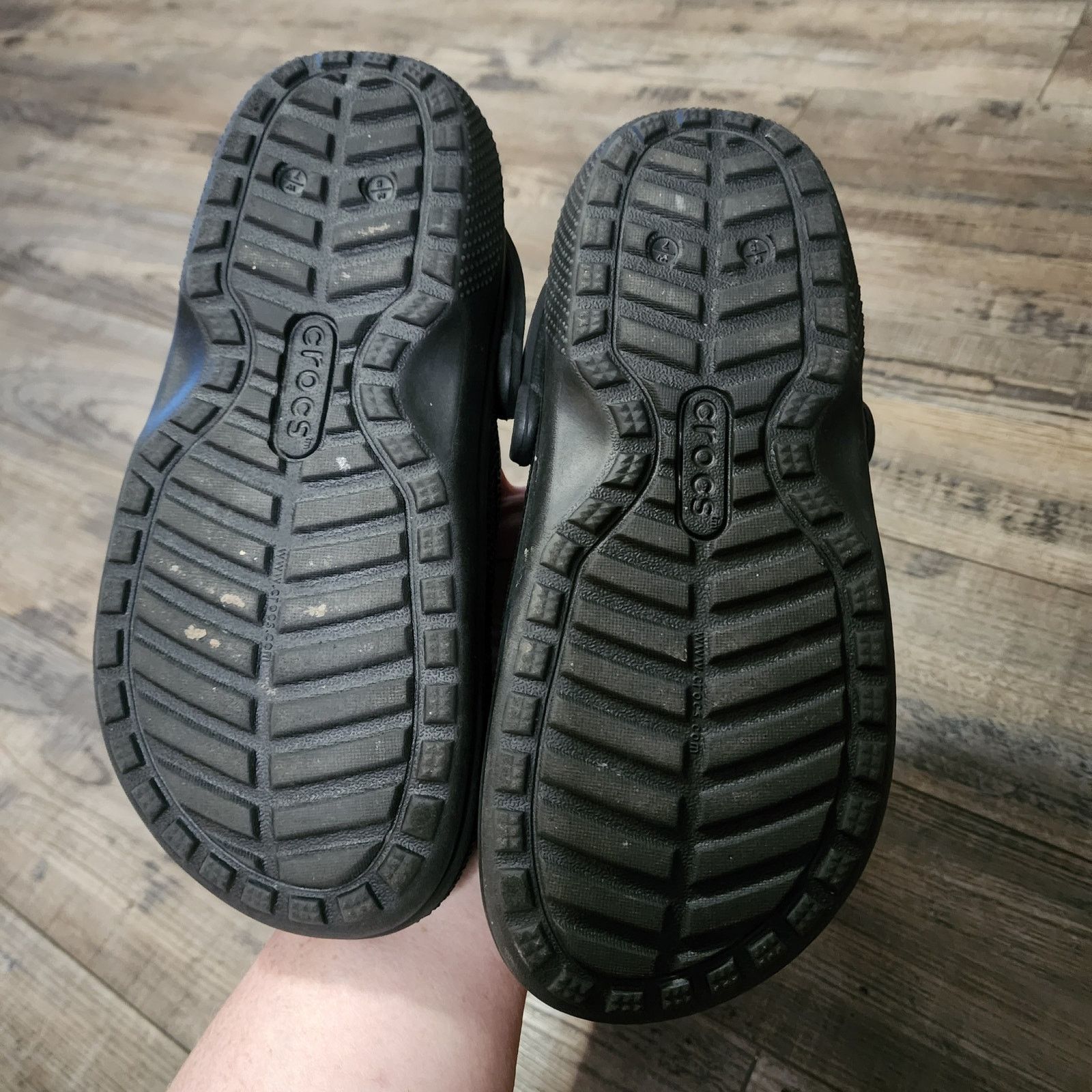 Crocs Crocs Dual Comfort Fleece Lined Black Clogs M-5, W-7 Size US 7 / IT 37 - 8 Thumbnail