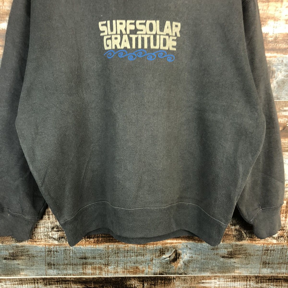 Vintage Dlevo surf vintage faded Grey Sweatshirt #A1524 Size US M / EU 48-50 / 2 - 6 Thumbnail