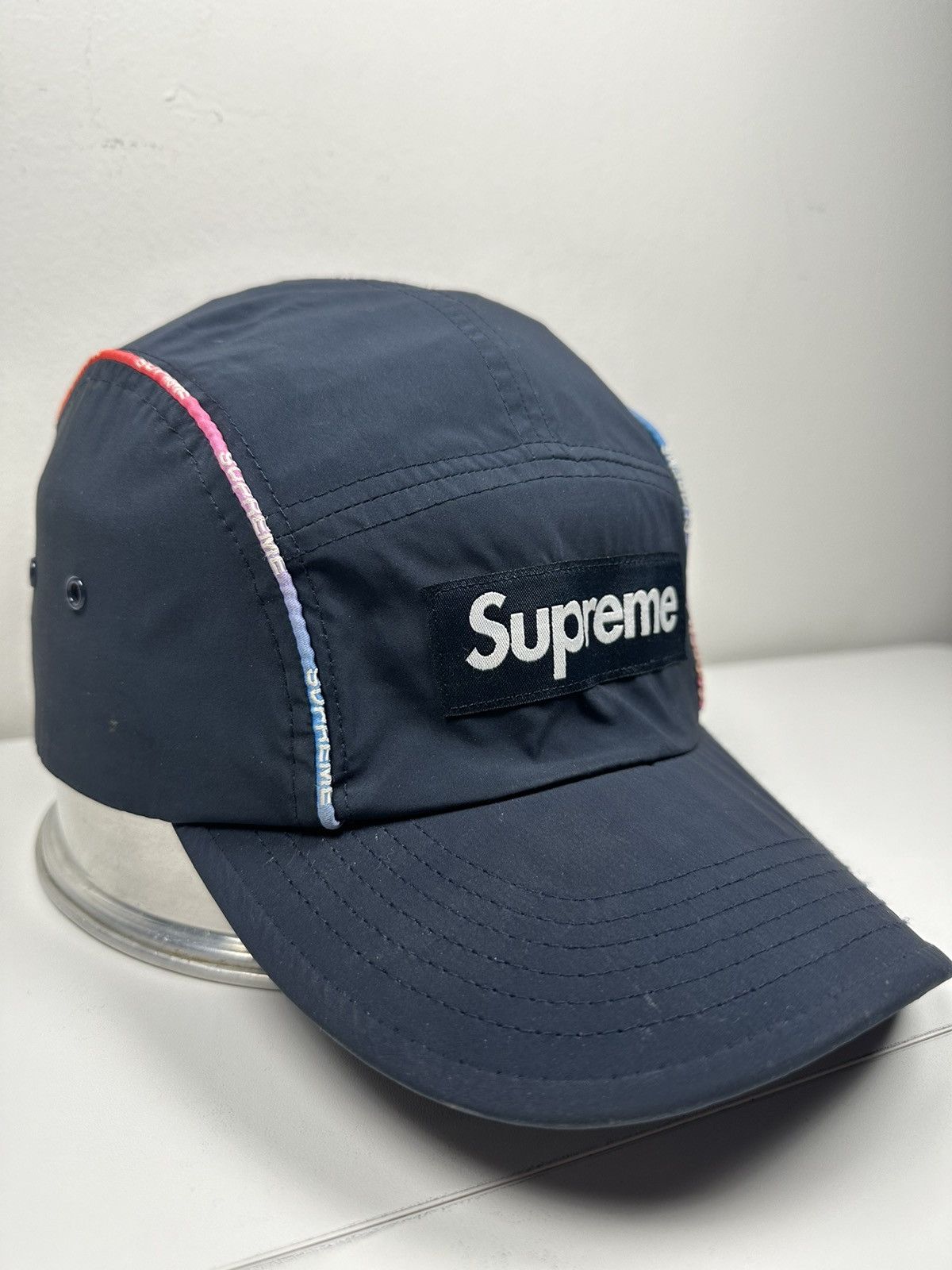 Supreme Supreme Gradient Piping Camp Cap Hat Size ONE SIZE - 3 Thumbnail