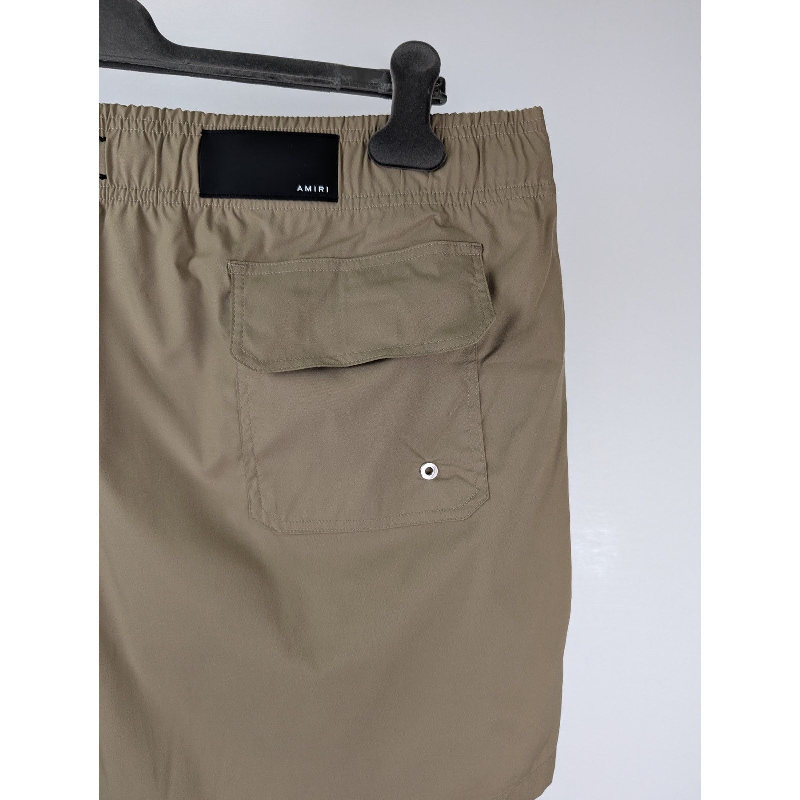Amiri o1rshd1 Core Logo Swim Trunks Shorts in Tan xxl Size US 38 / EU 54 - 9 Thumbnail