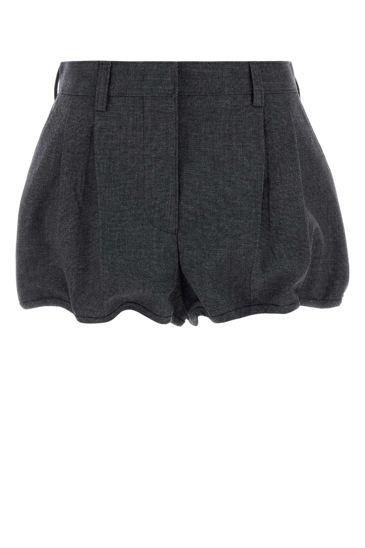 Prada Charcoal Grisaille Shorts Size 27" / US 4 / IT 40 - 1 Thumbnail