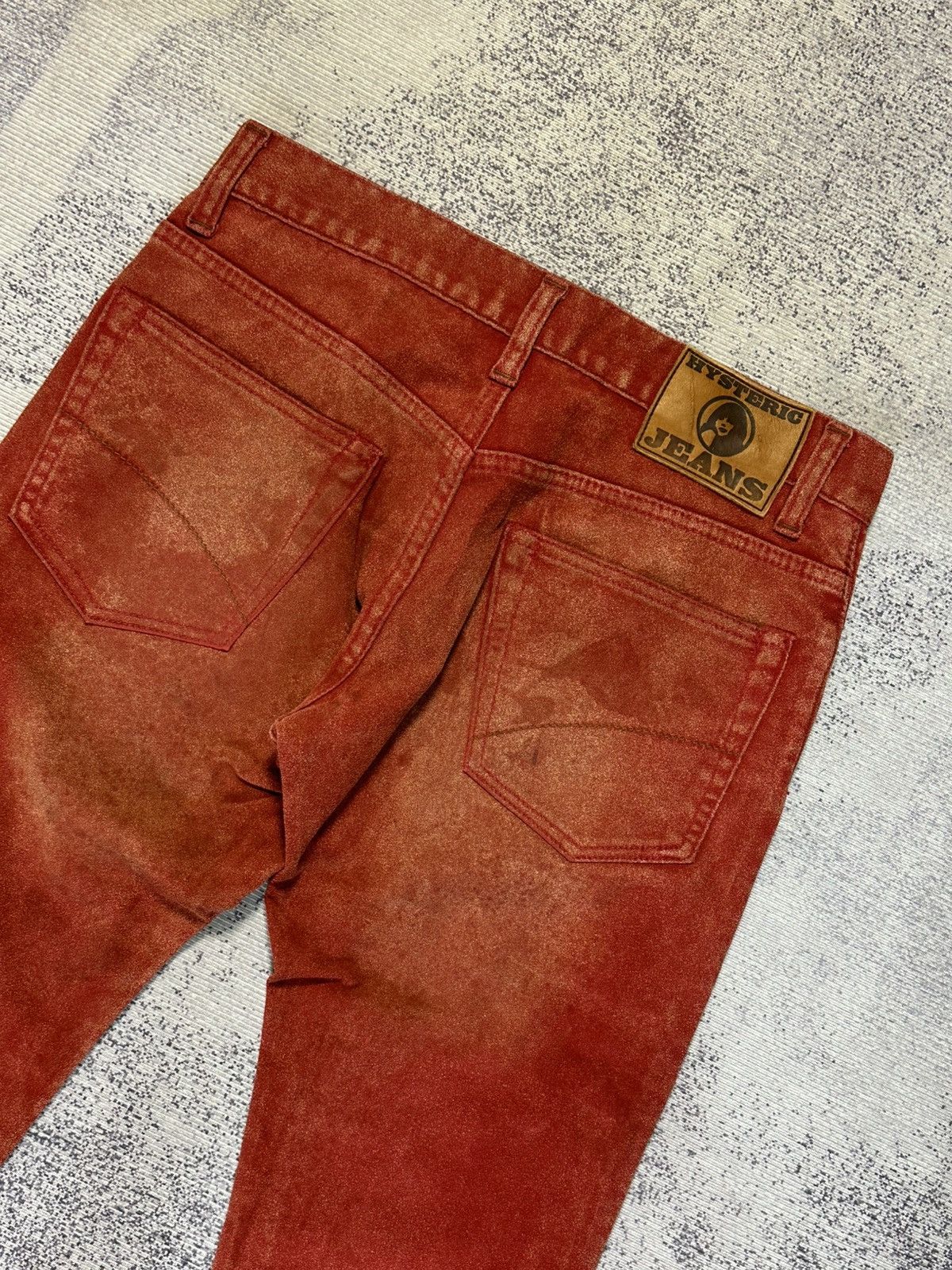Hysteric Glamour Hysteric Glamour Slim Fit Suede Pants Red Size US 28 / EU 44 - 11 Thumbnail