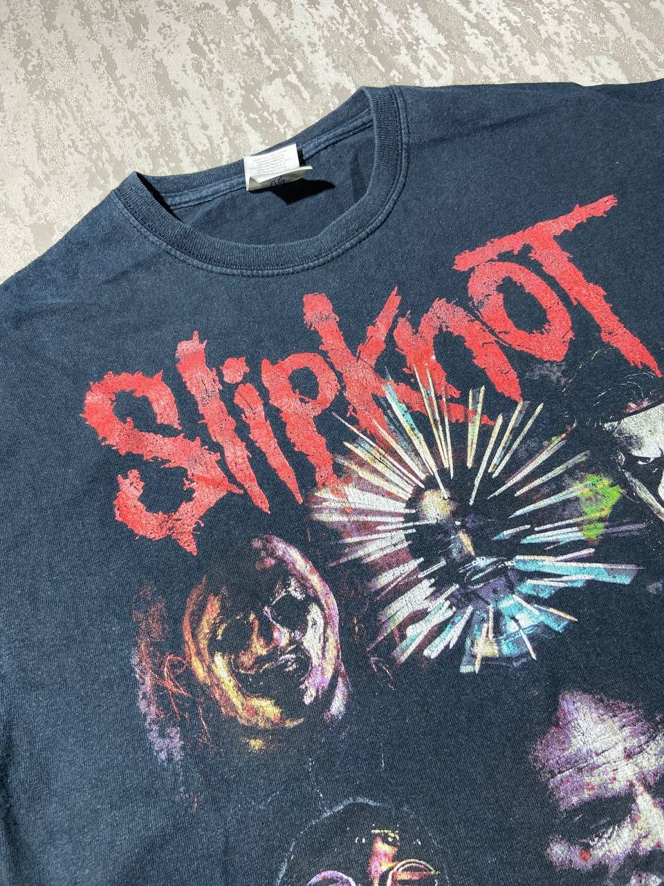 Band Tees × Vintage Vintage Slipknot 2014 World Tour Faded T-shirt Tee M Size US M / EU 48-50 / 2 - 2 Thumbnail