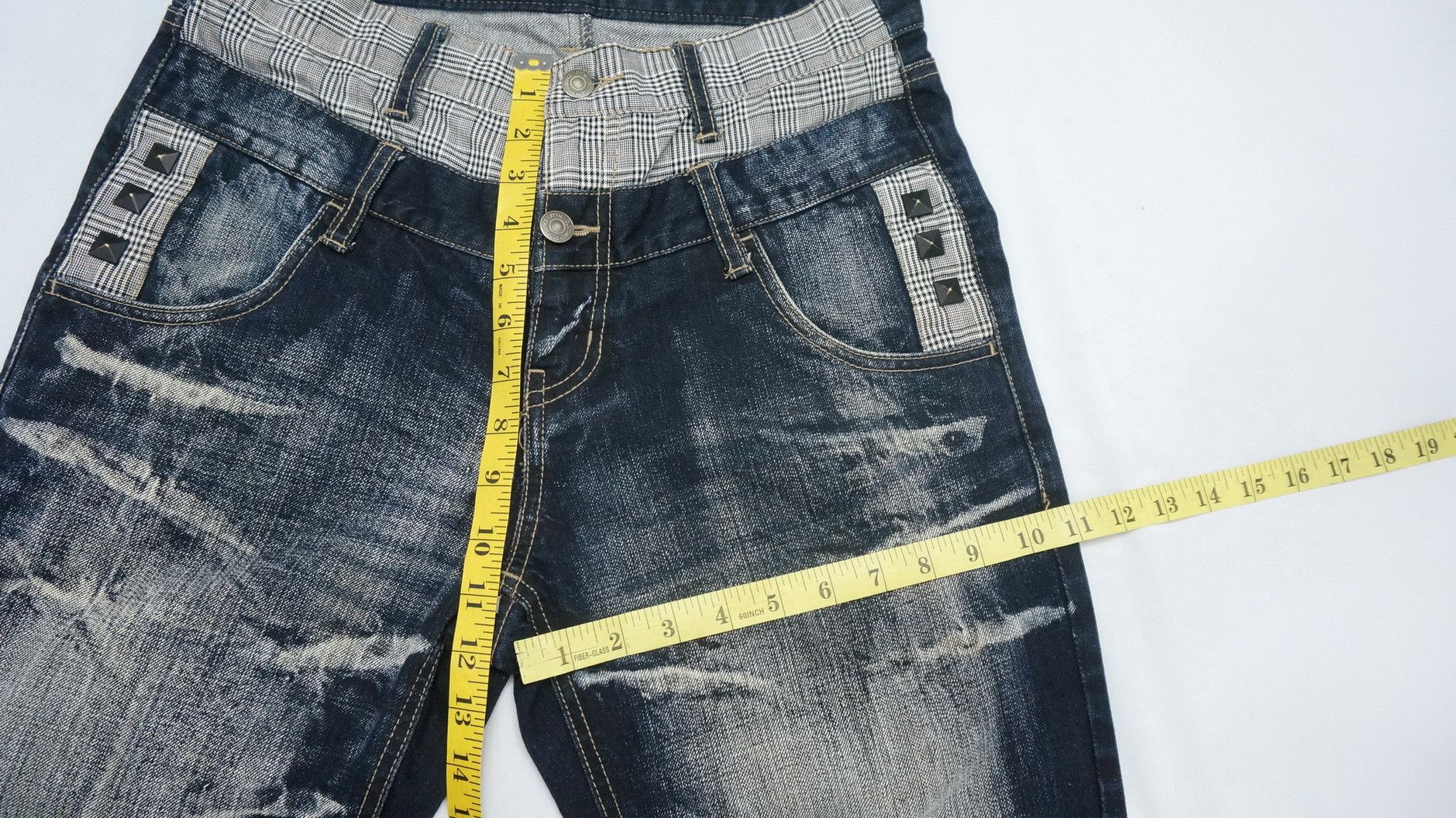 If Six Was Nine × PPFM × Tornado Mart PPFM Peyton Place Double Waist Distressed Roll Up Jeans Size US 29 - 7 Thumbnail