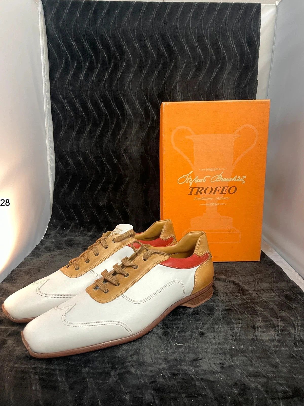 TROVE Trofeo Brown White Shoes Size US 14 / EU 47 - 1 Thumbnail