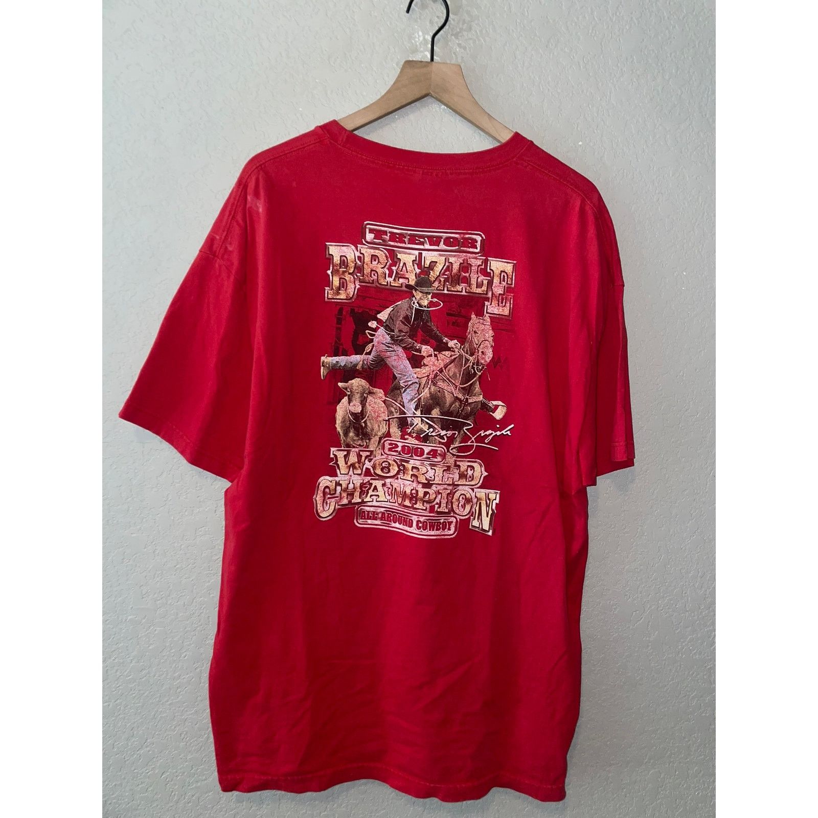 Wrangler Vintage Wrangler Rodeo Shirt Trevor Brazile Cowboy Tee Y2k 2 Size US XXL / EU 58 / 5 - 5 Thumbnail