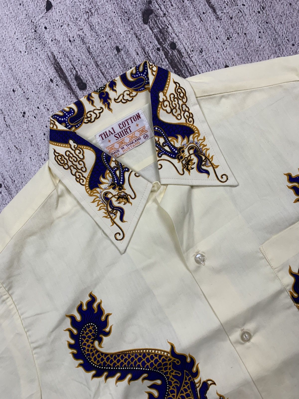 Designer × Japanese Brand × Vintage Shirt Dragon Vintage Japan Style Thai Silk 90s Avantgarde Size US M / EU 48-50 / 2 - 4 Thumbnail