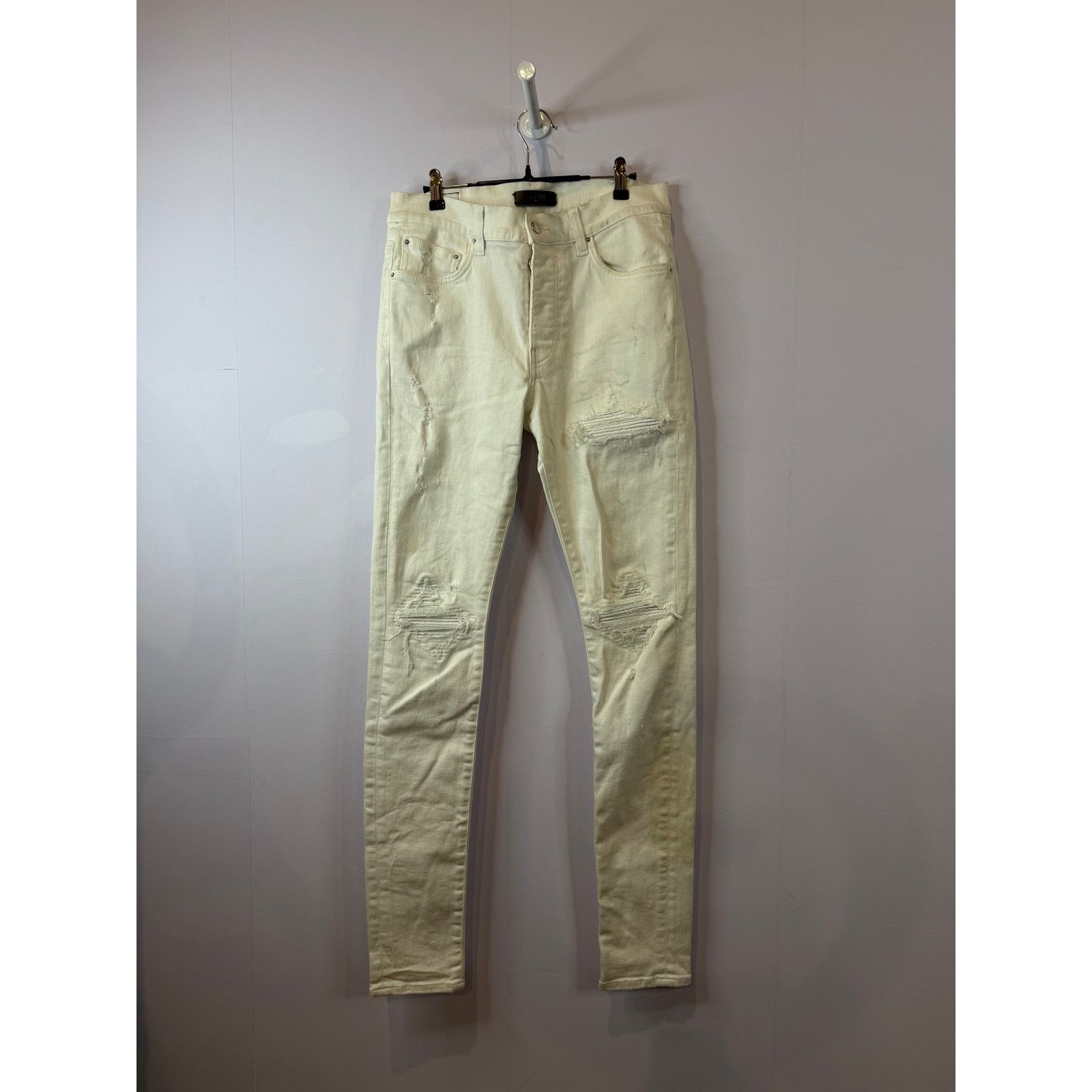 Amiri Amiri Jeans MX1 White Patch Used 33 Size US 33 - 1 Thumbnail