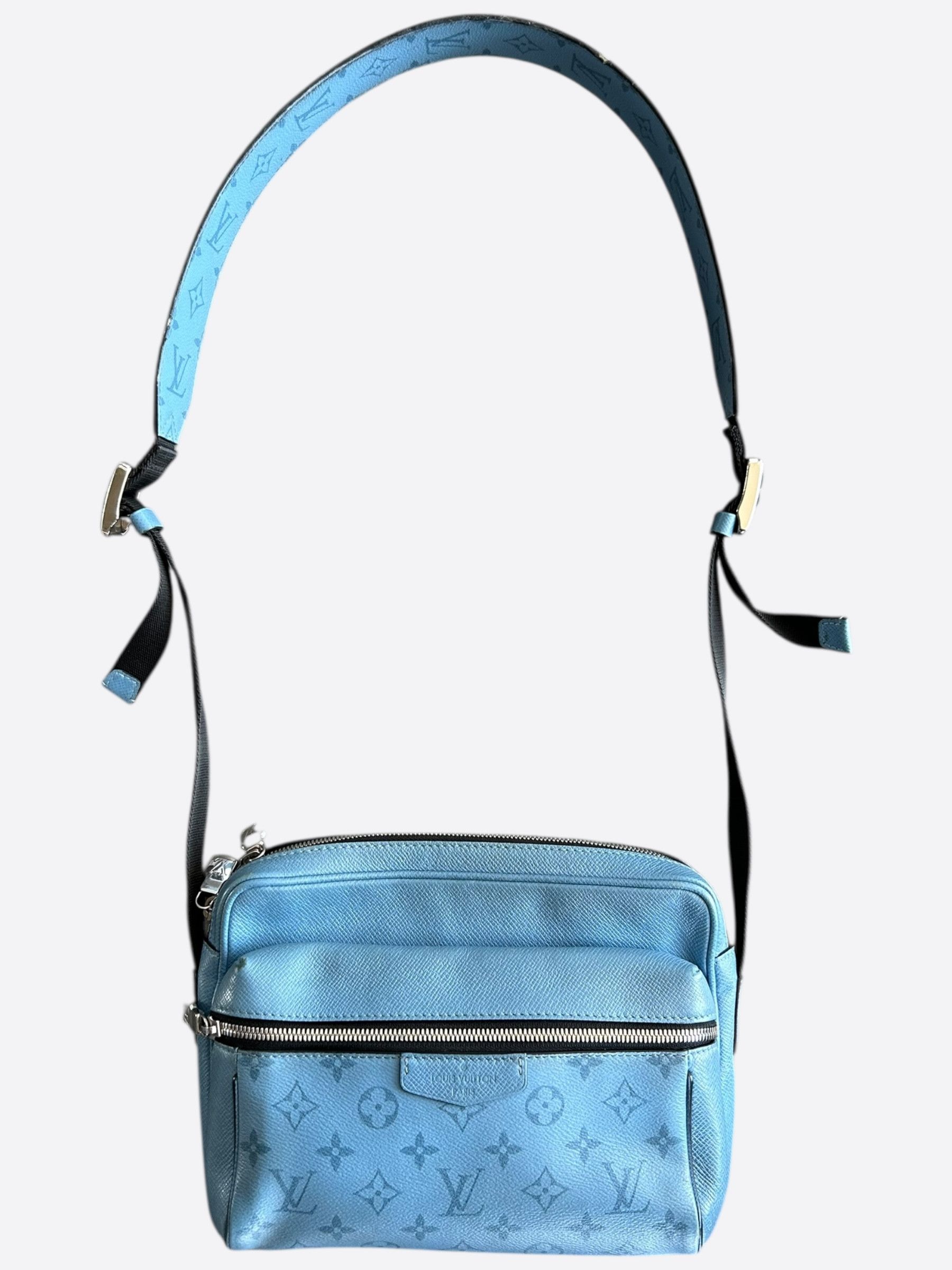 Louis Vuitton Louis Vuitton Blue Taigarama Monogram Outdoor Messenger Bag Size ONE SIZE - 1 Thumbnail