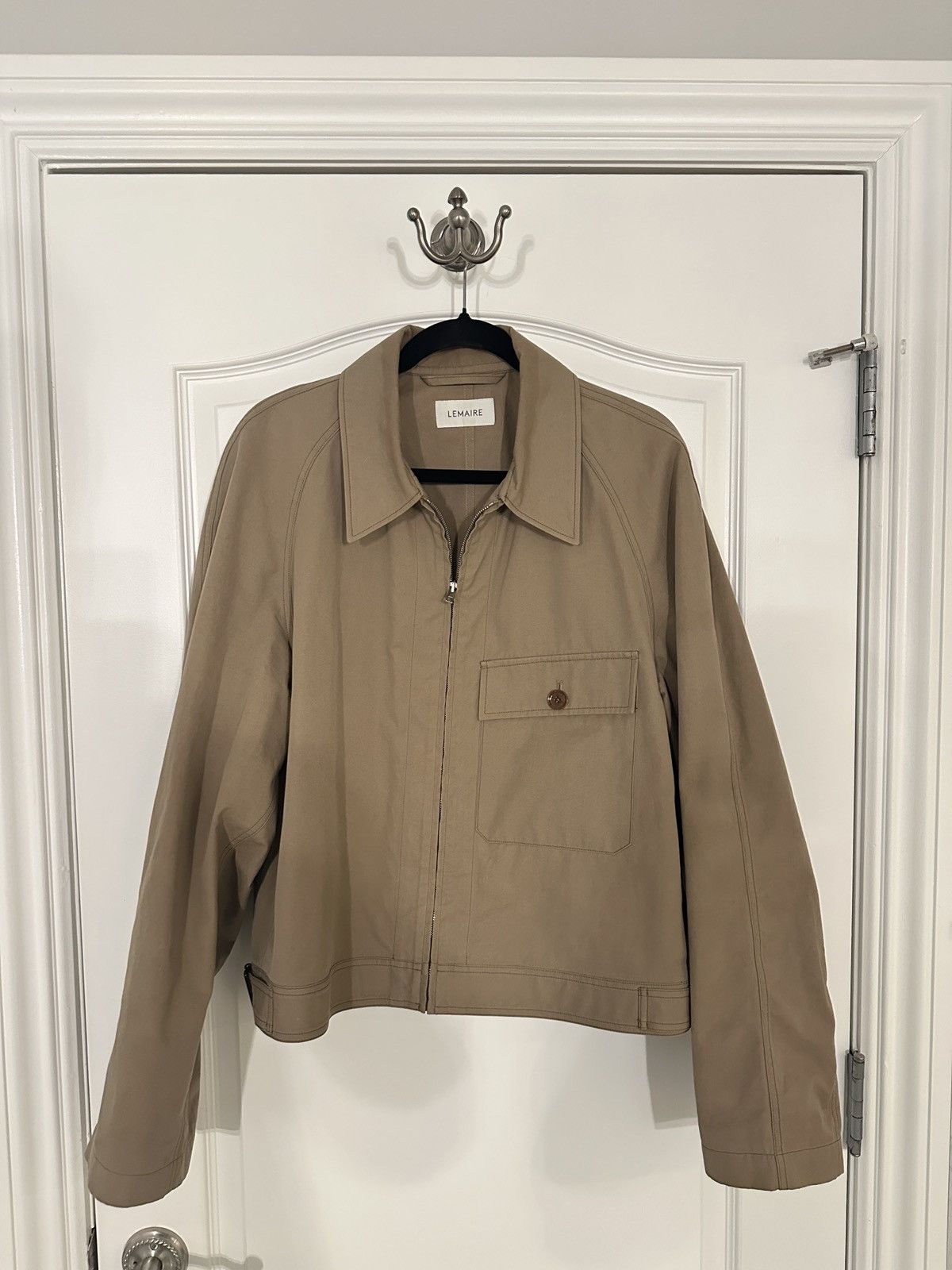 Lemaire Brown beige cropped military jacket | Grailed