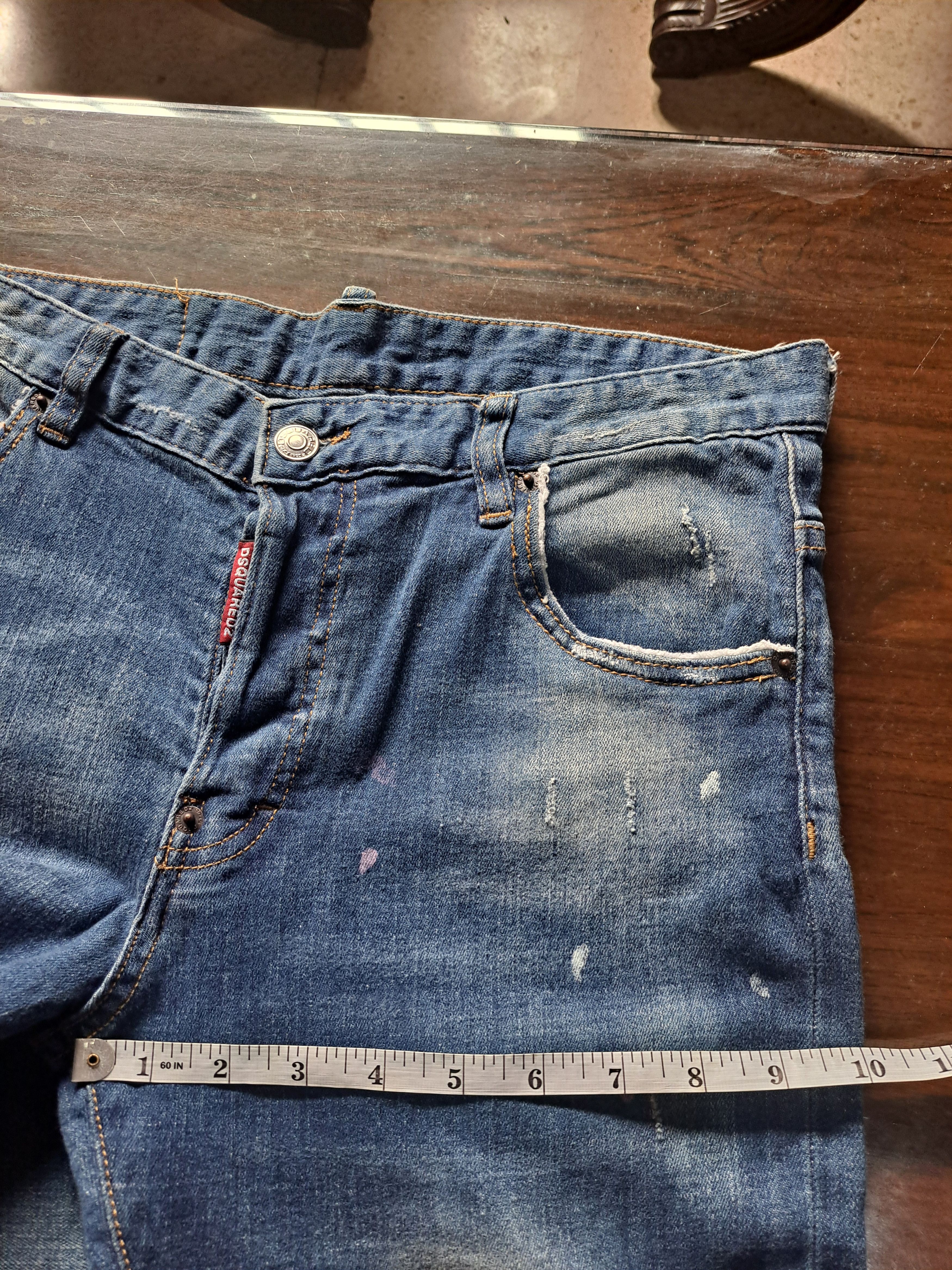 Dsquared2 Dsquared Distressed Denim Paint Splatter Mens Jeans Size US 30 / EU 46 - 16 Thumbnail
