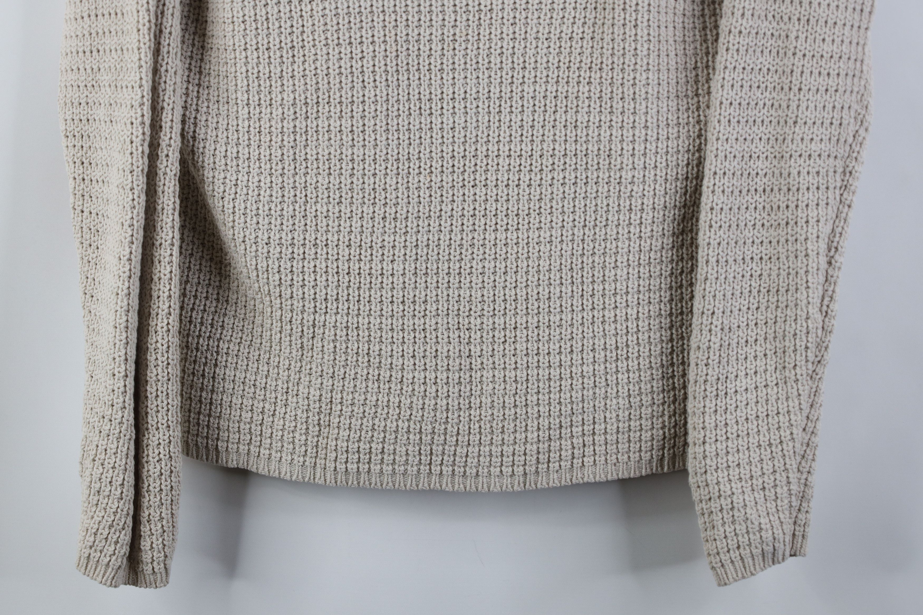 Gap Vintage 90s Y2K Gap Knit Crewneck Sweater Beige Cotton Size M / US 6-8 / IT 42-44 - 3 Thumbnail