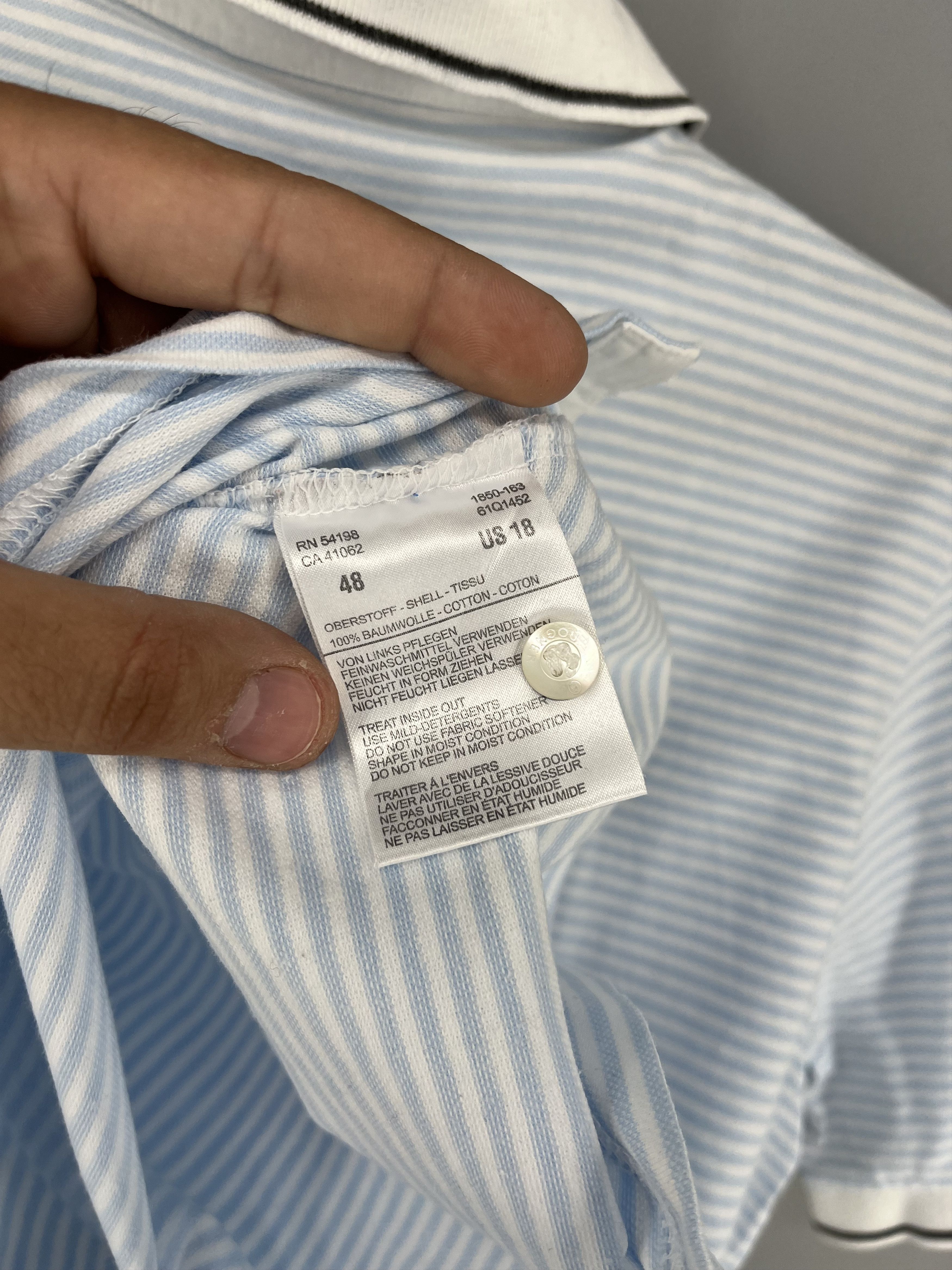 Bogner Bogner Premium Women’s Short Sleeve Striped Polo Shirt Size XXL / US 16-18 / IT 52-54 - 8 Thumbnail
