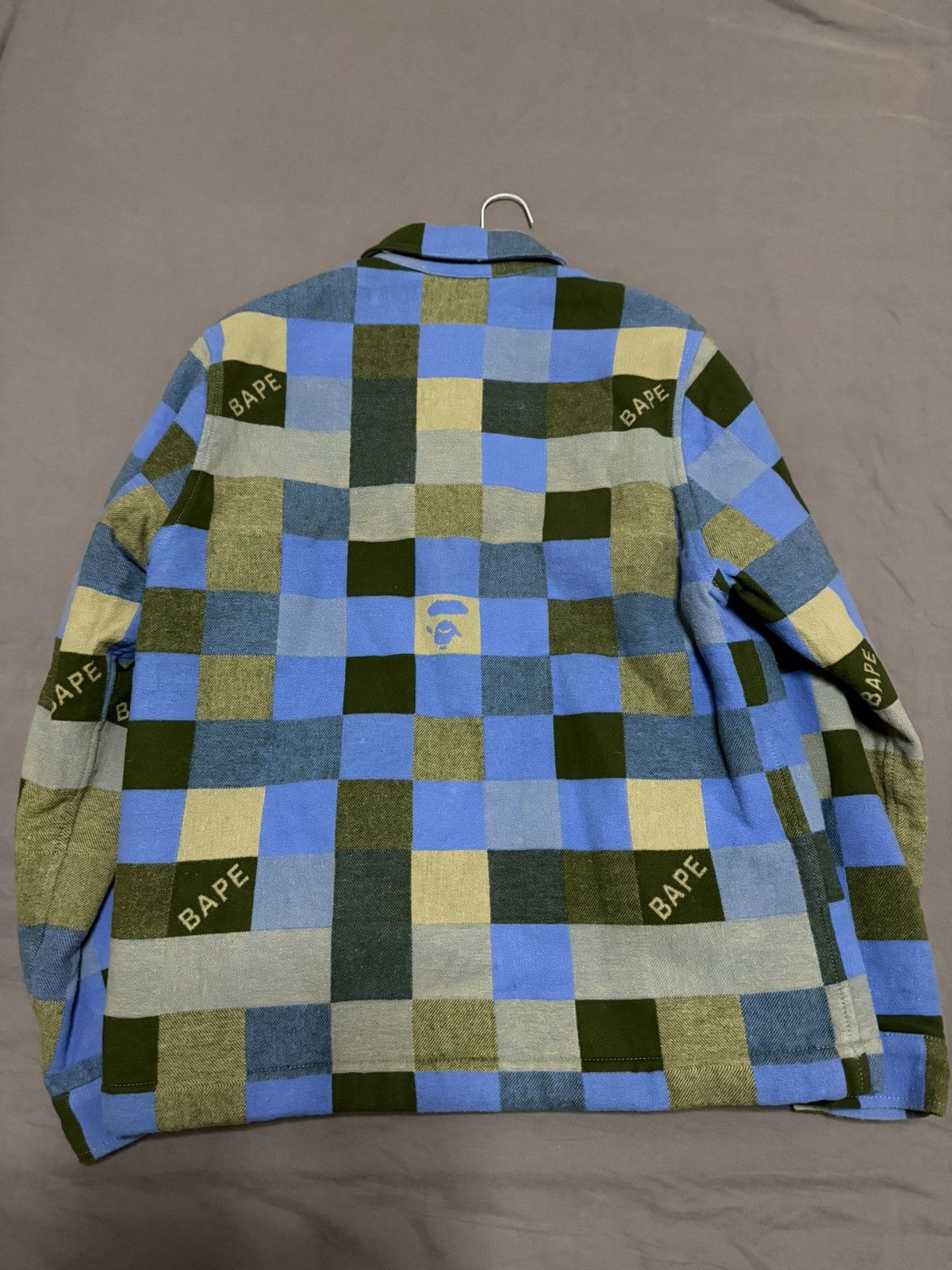 Bape bape blue checkered jacket Size US M / EU 48-50 / 2 - 2 Thumbnail