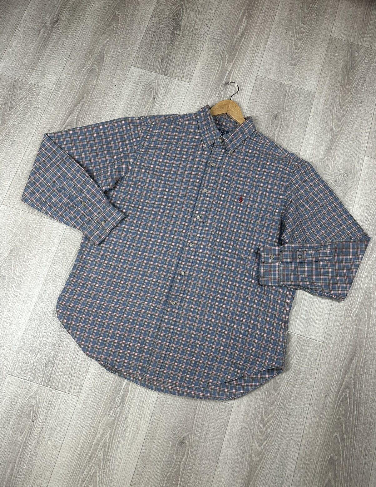 Vintage Vintage Polo Ralph Lauren Shirts Button Ups Size US XL / EU 56 / 4 - 3 Thumbnail