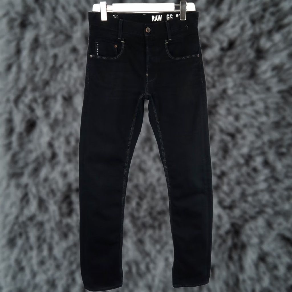 G-Star G-STAR New Radar Slim Jeans Men's Black Denim Button Fly Logo Pocket W30/L34 Size US 30 / EU 46 - 1 Thumbnail