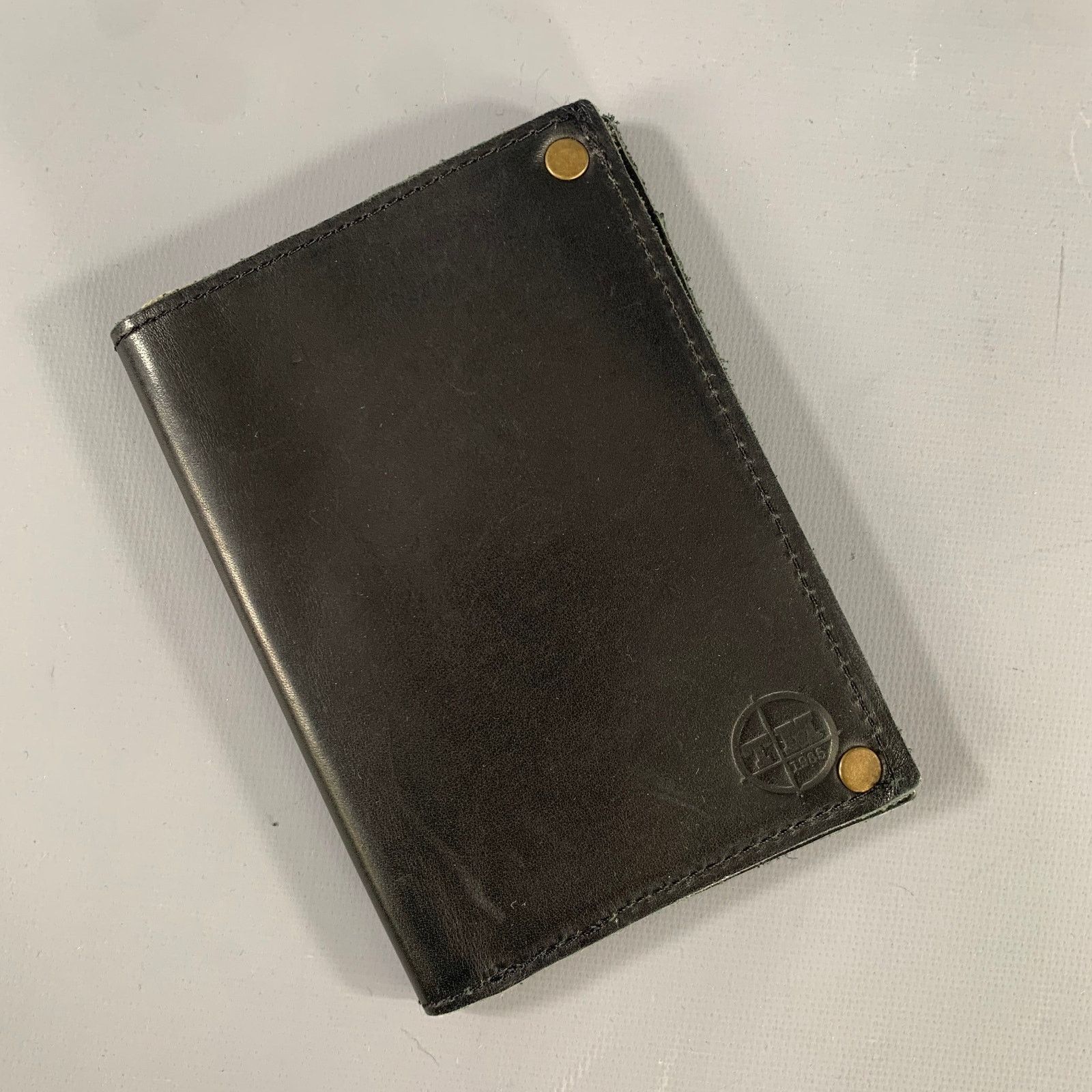 Other TM Black Leather Passport- Wallet Size ONE SIZE - 1 Thumbnail