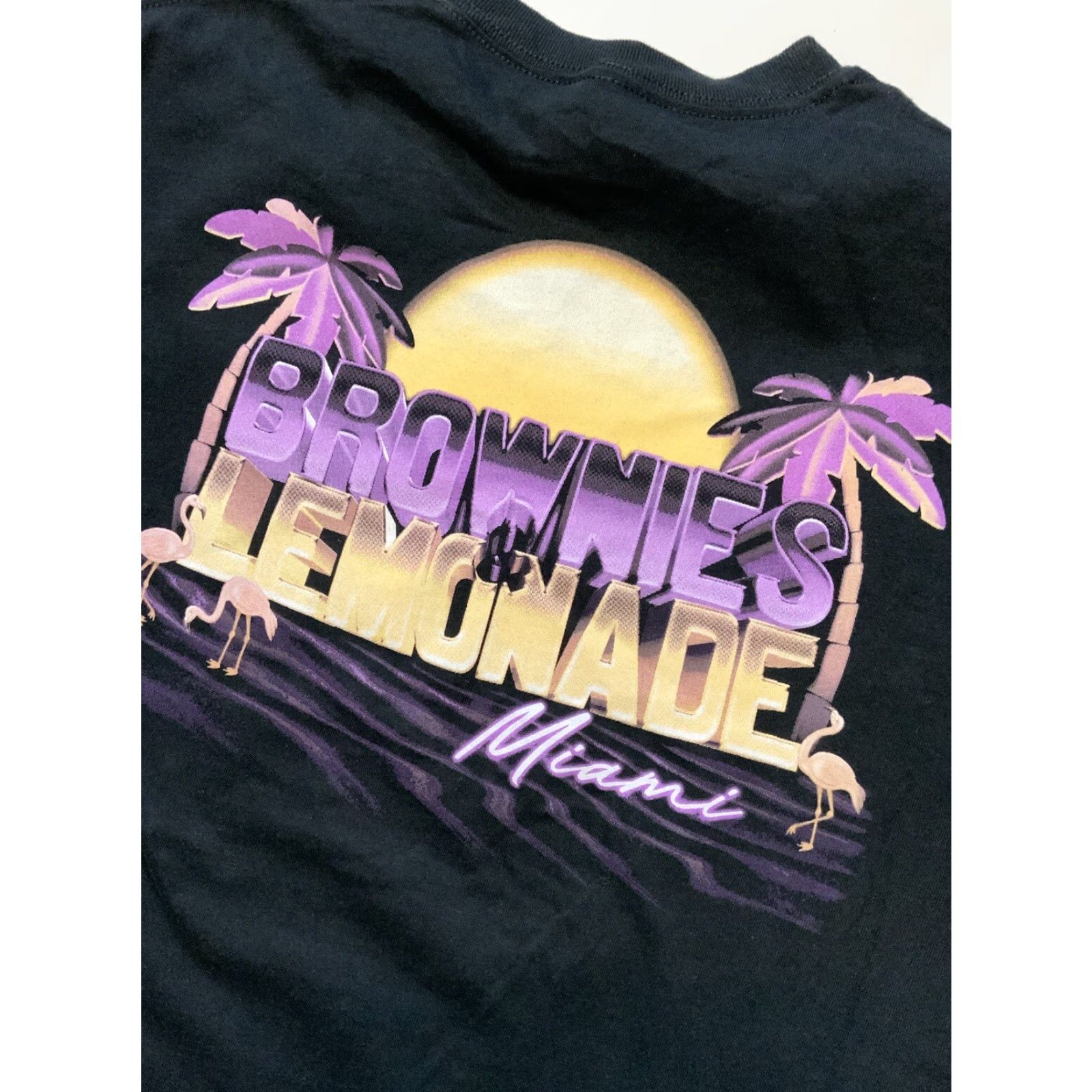 Warehouse Brownies And Lemonade Miami Warehouse Party House Electronic Dance T-Shirt Sz. M Mens Black 42 Chest 29 Length Size US M / EU 48-50 / 2 - 6 Thumbnail