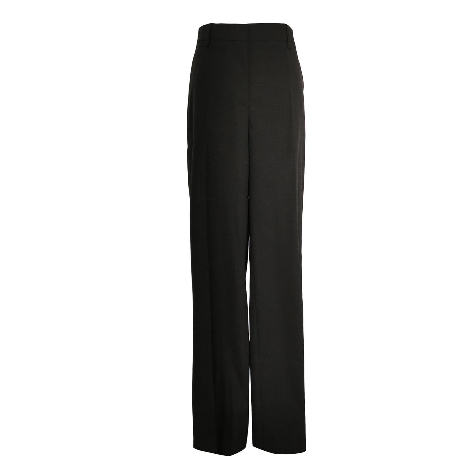Prada Prada Wool Wide-Leg Trousers in Black - dmc Size 40" / US 18 - 1 Thumbnail