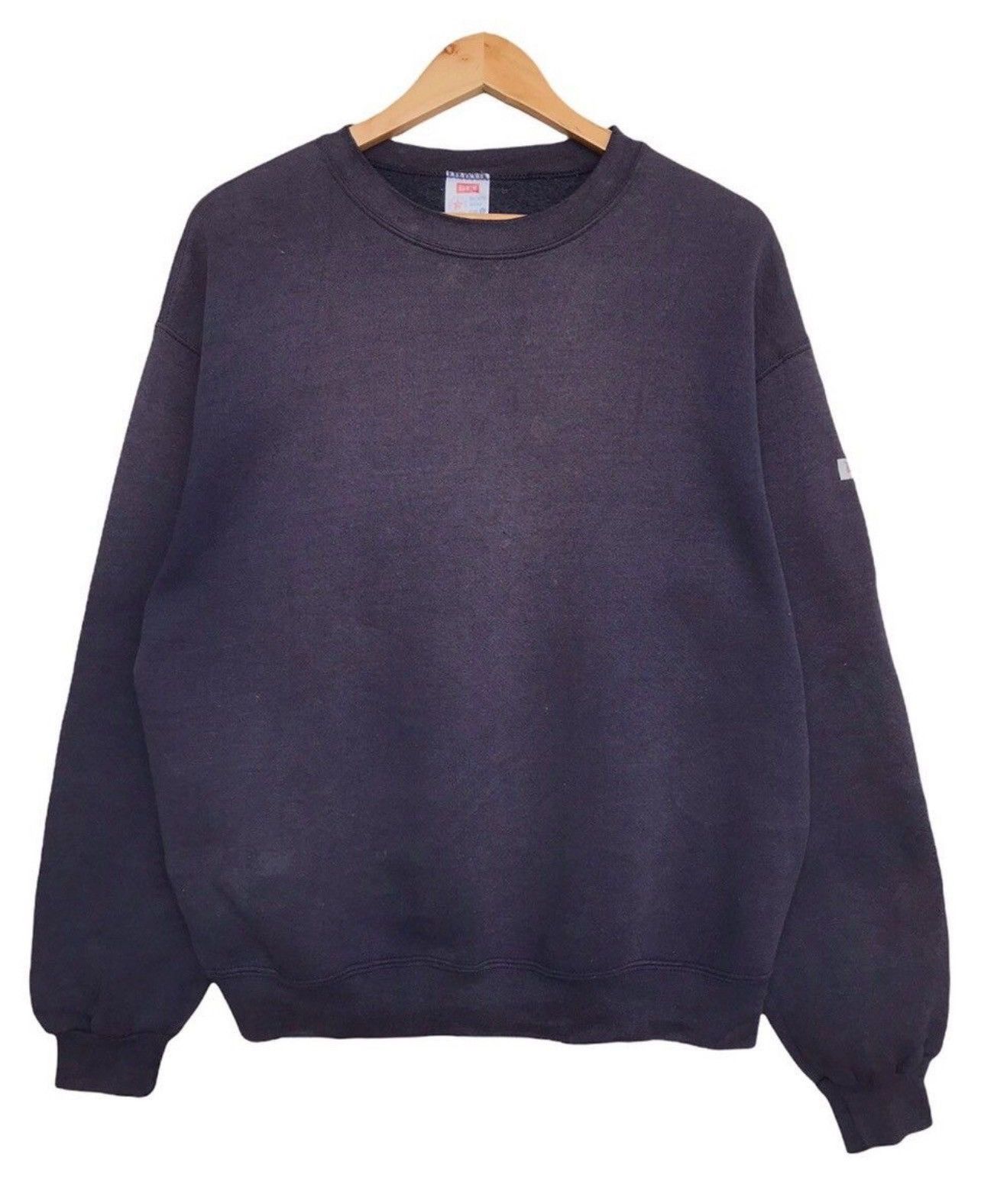 Vintage Vintage 90s Edwin Blank Distressed SunFaded Baggy Sweatshirt Size US M / EU 48-50 / 2 - 1 Thumbnail