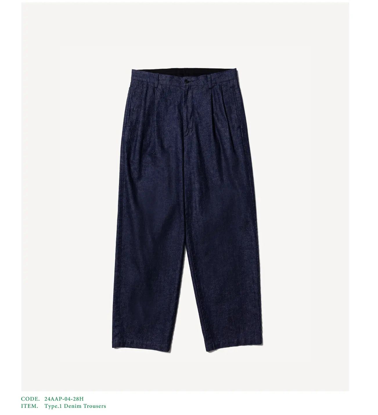 A.PRESSE Type 1 denim trousers Size US 30 / EU 46 - 1 Thumbnail