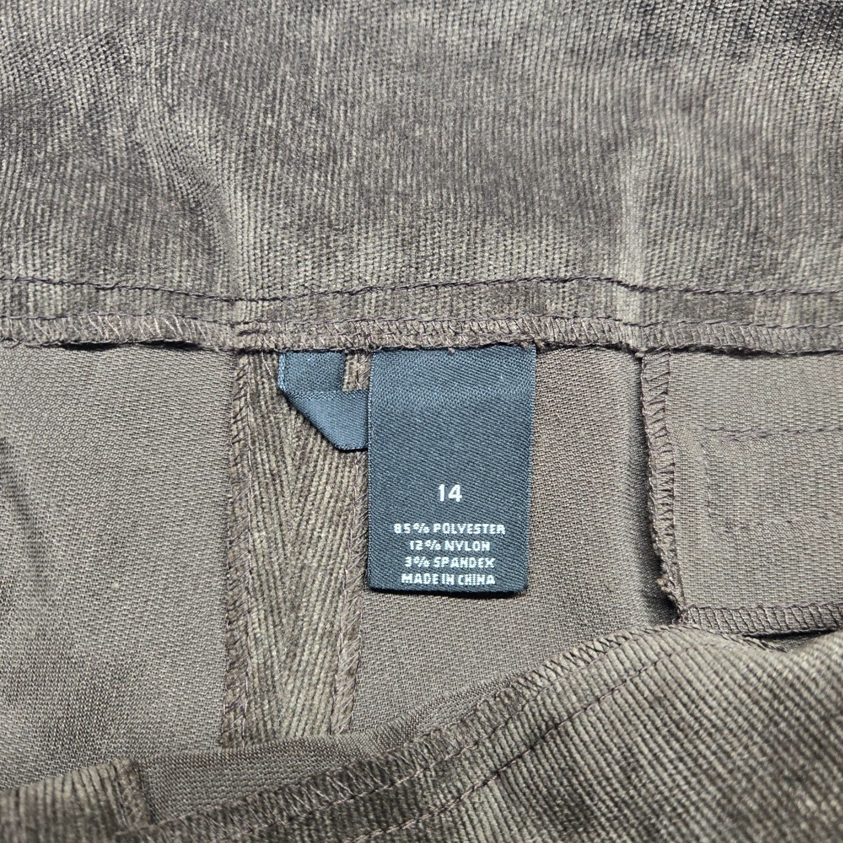 Vintage New Directions Pants Women 14 Brown Corduroy Solid Office Straight Leg Causal Size 36" / US 14 / IT 50 - 5 Thumbnail
