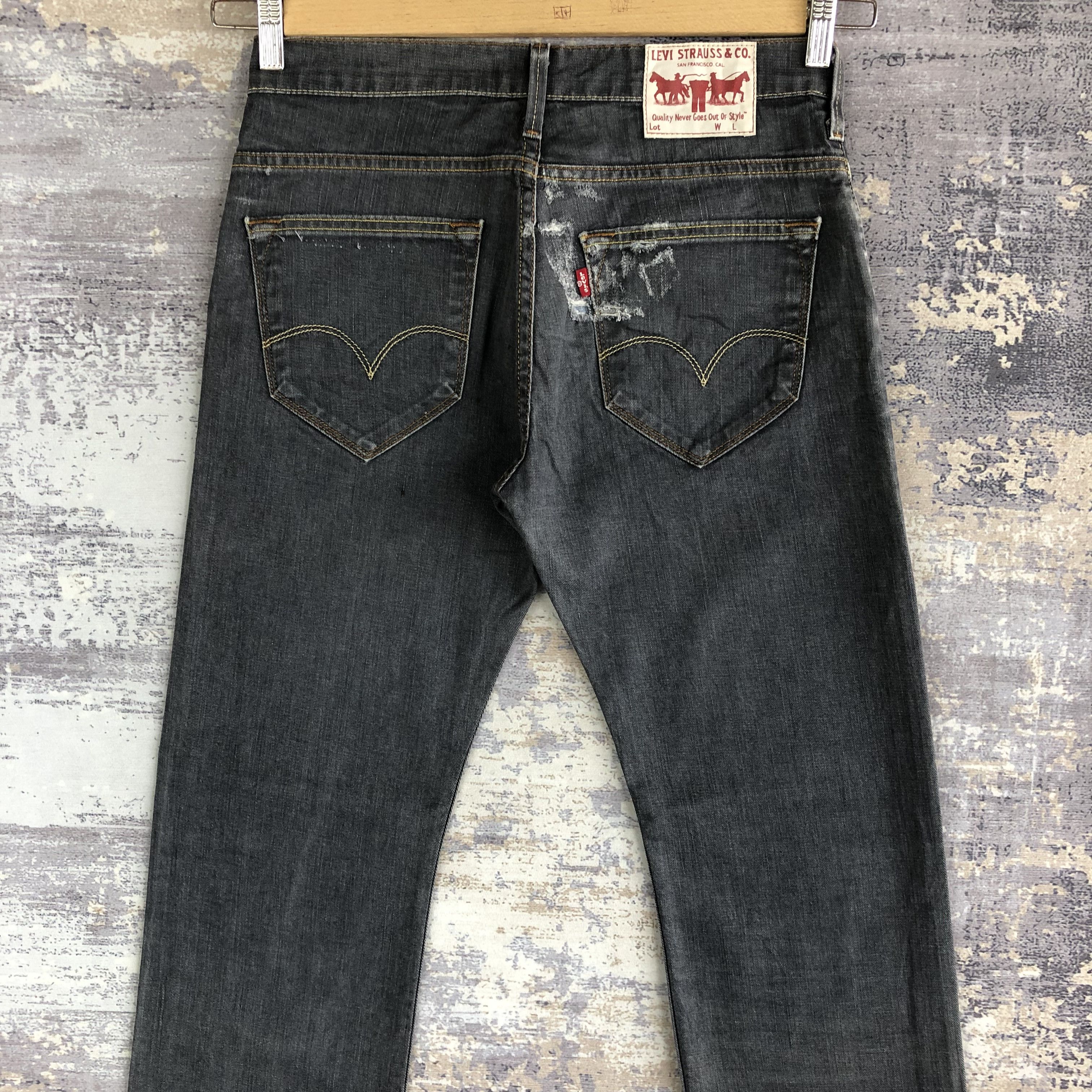 Levi's Vintage Levis Faded Black Jeans Levi's Splatter Paint Denim Size US 30 / EU 46 - 4 Thumbnail