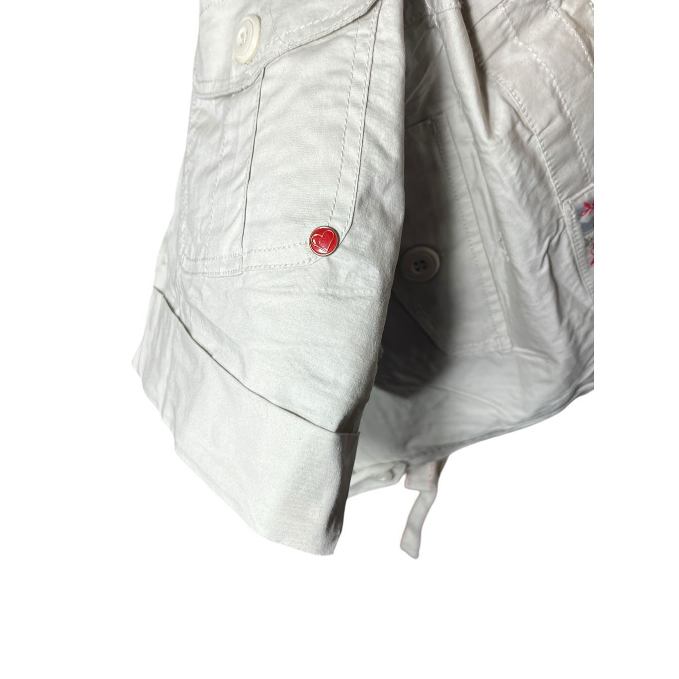Other Ashley Y2K Khaki Cargo Tie Waist Shorts Size Large Size 35" - 6 Thumbnail