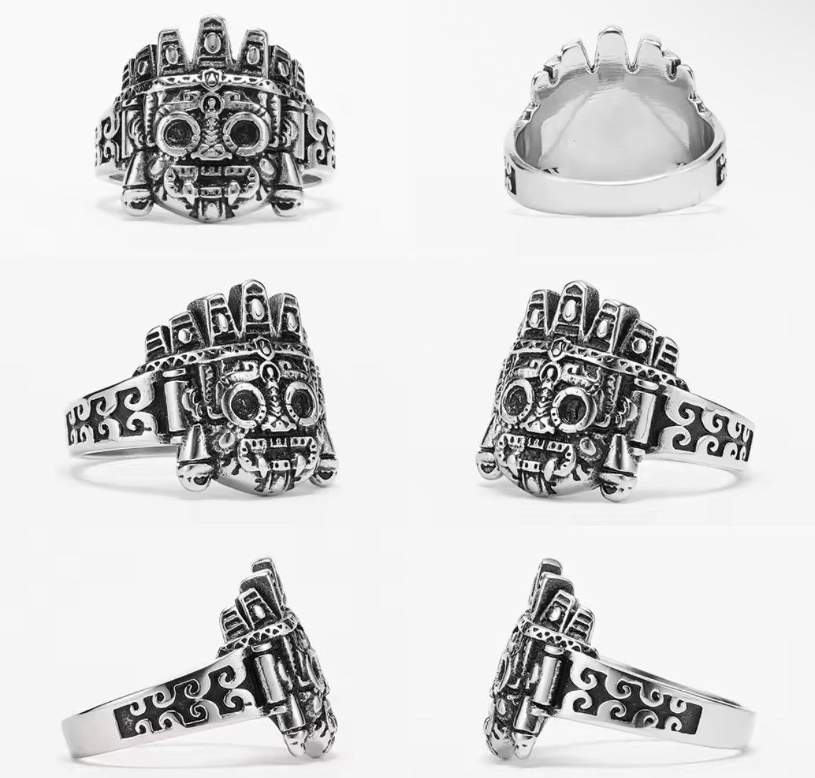 Japanese Brand Rare Retro Vintage Totems Skull Mask Ring Size 11 Size ONE SIZE - 8 Thumbnail