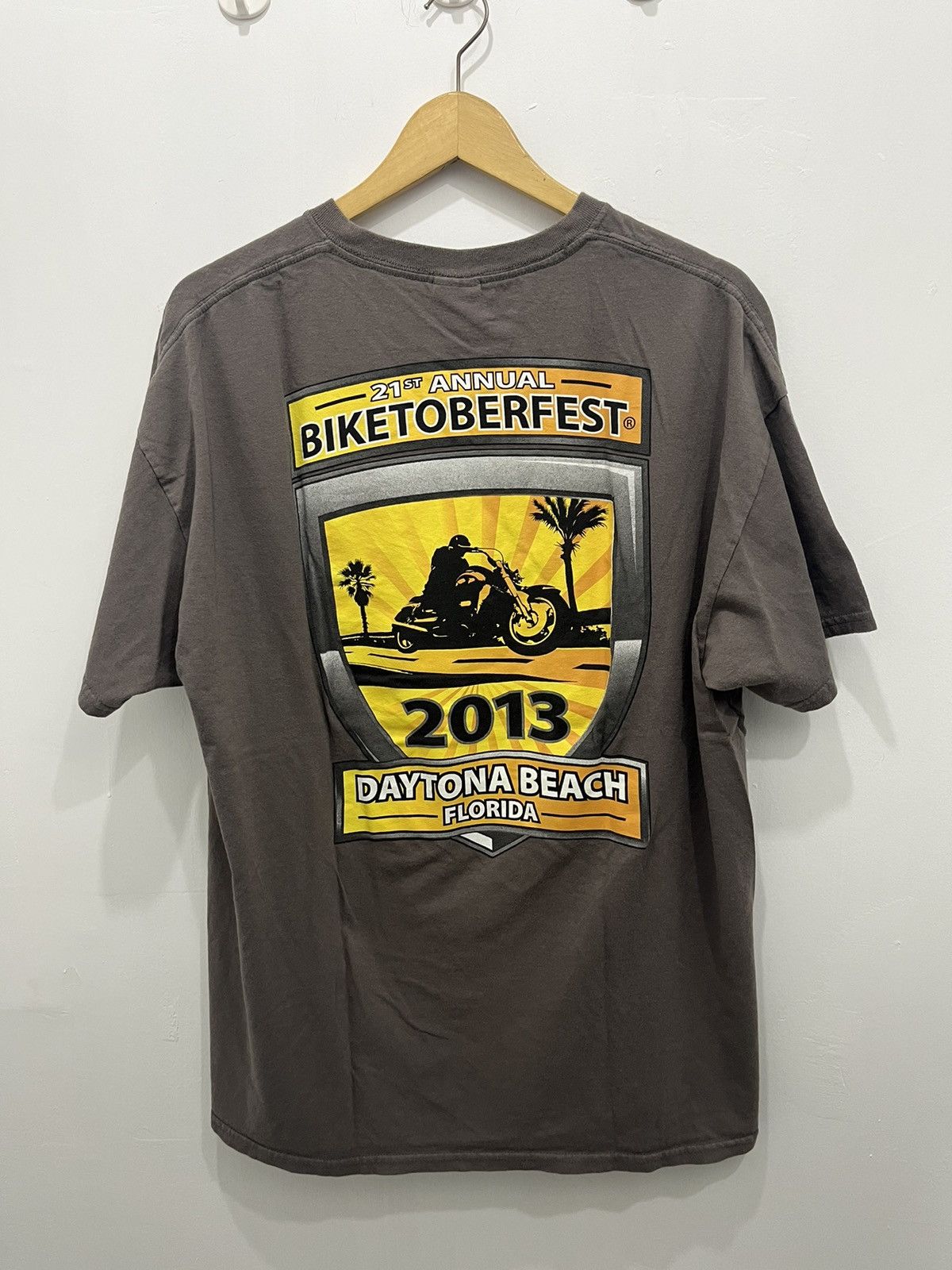 Indian Motorcycle 21st Annual Biketoberfest Daytona Beach Florida 2013 Tees Size US XL / EU 56 / 4 - 6 Thumbnail