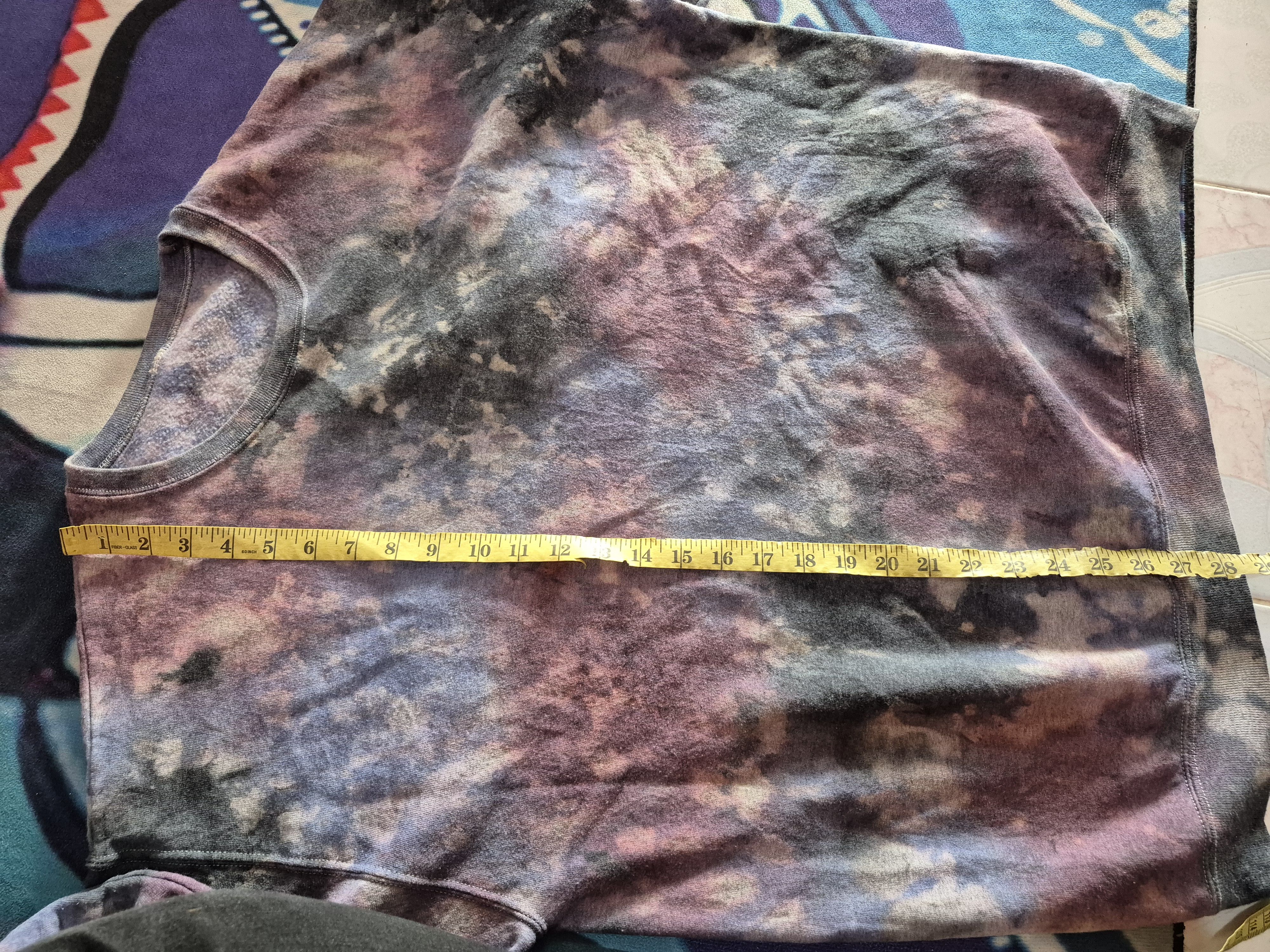 Vintage 🔥 Psychedelic Tie Dye Art Skate Streetwear Sweatshirt Size US XL / EU 56 / 4 - 8 Thumbnail