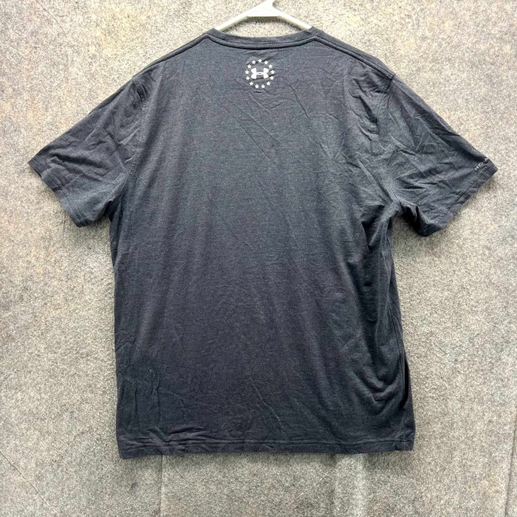 Under Armour Under Armour Shirt Mens Large Black HeatGear Loose USA Flag Logo Graphic Tee Size US L / EU 52-54 / 3 - 2 Thumbnail