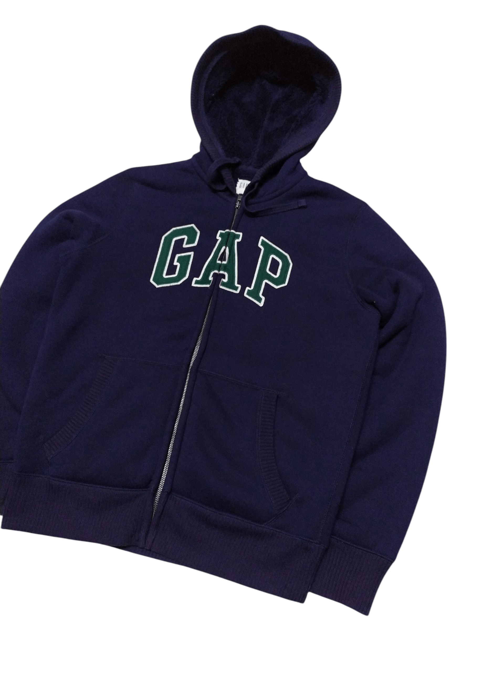 Gap Vintage GAP Big Logo Full Zipper Hoodie Size S / US 4 / IT 40 - 3 Thumbnail