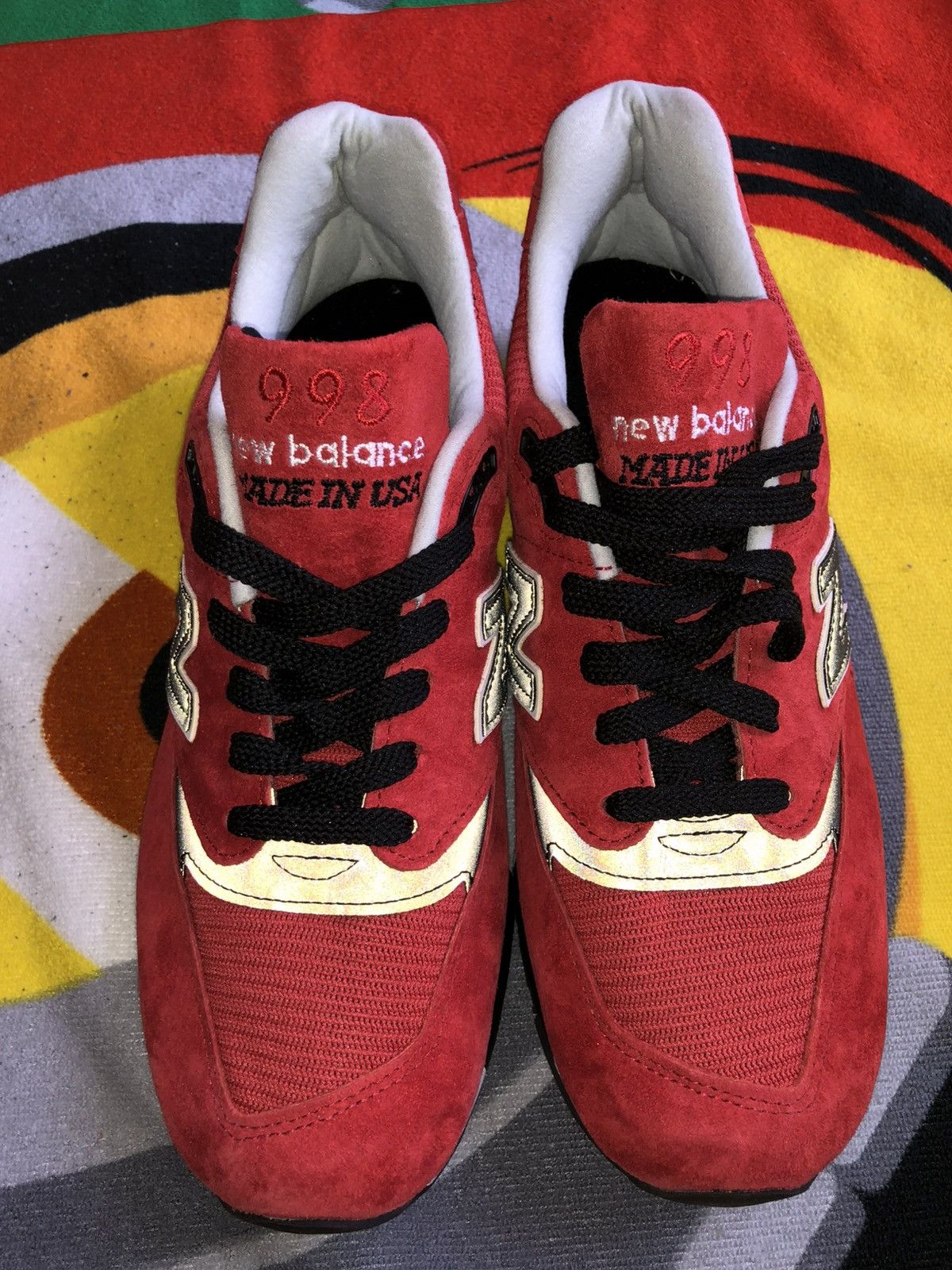 New Balance 8.5 New Balance 998 American Rebel White Red suede reflectiv Size US 8.5 / EU 41-42 - 4 Thumbnail