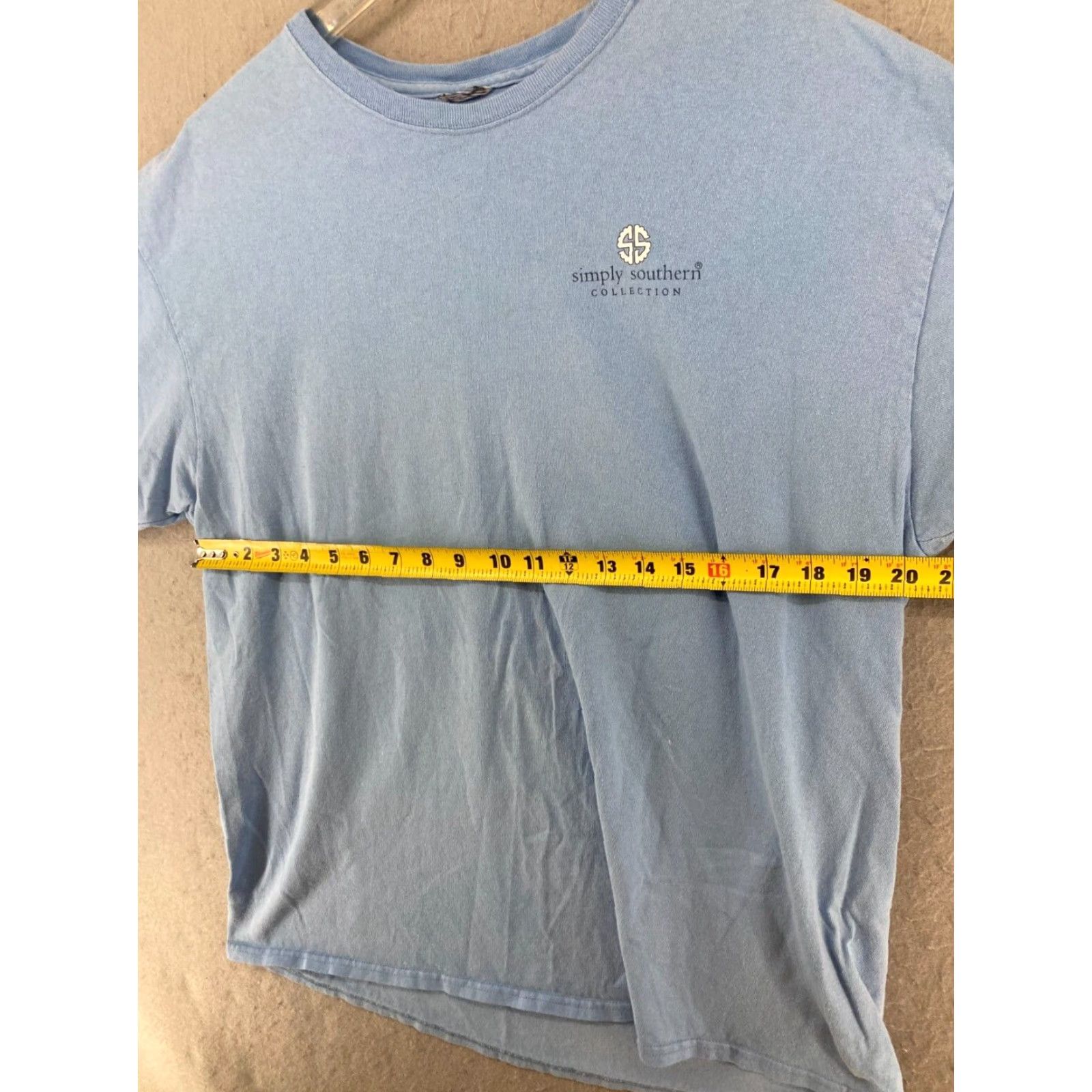 Stampd Simply Southern TShirt Womens Large Blue Live Life In Flip Flops Stamp Size L / US 10 / IT 46 - 3 Thumbnail